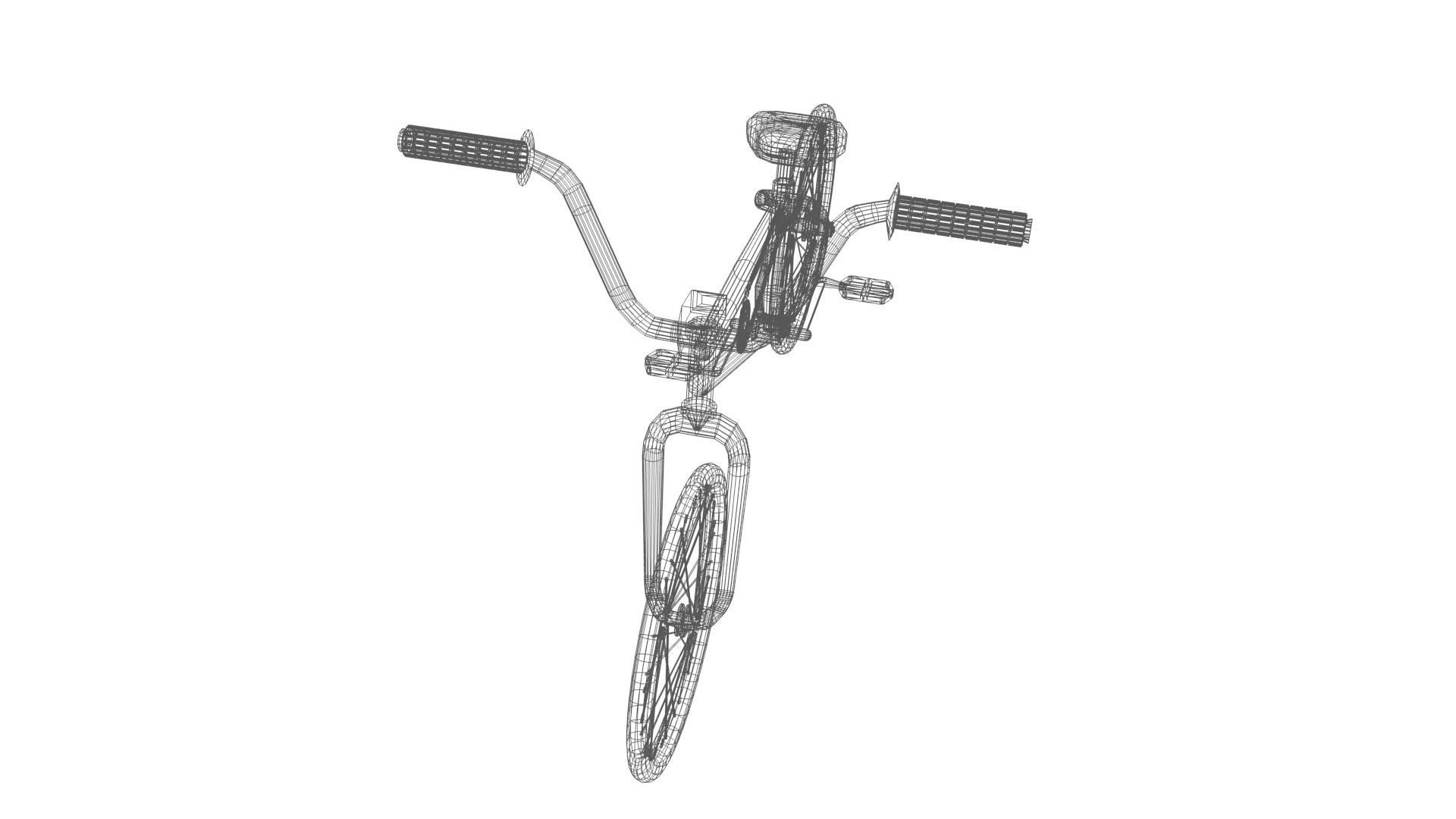 Street Bike Low-poly 3D model_33