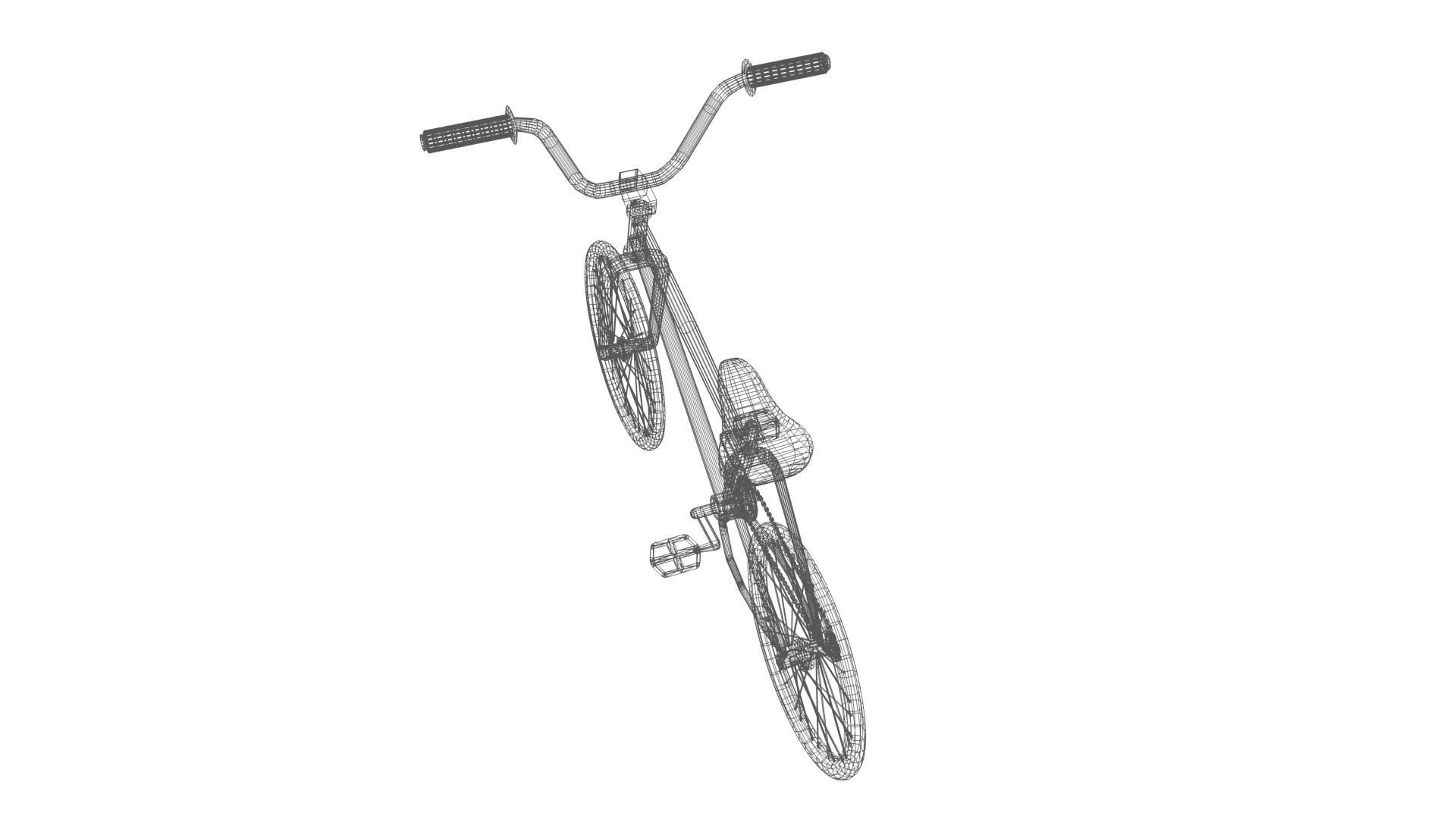 Street Bike Low-poly 3D model_24