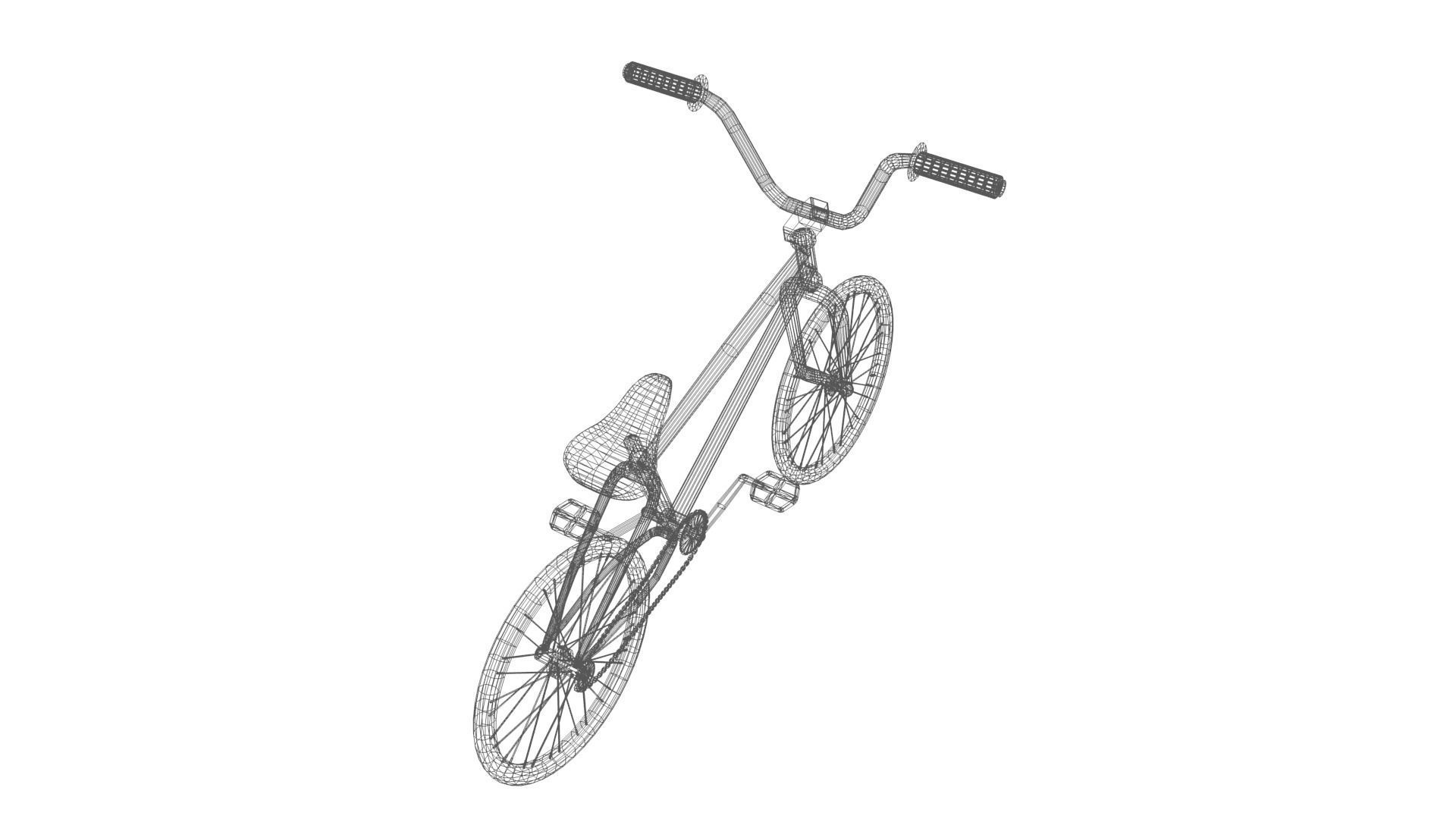 Street Bike Low-poly 3D model_20