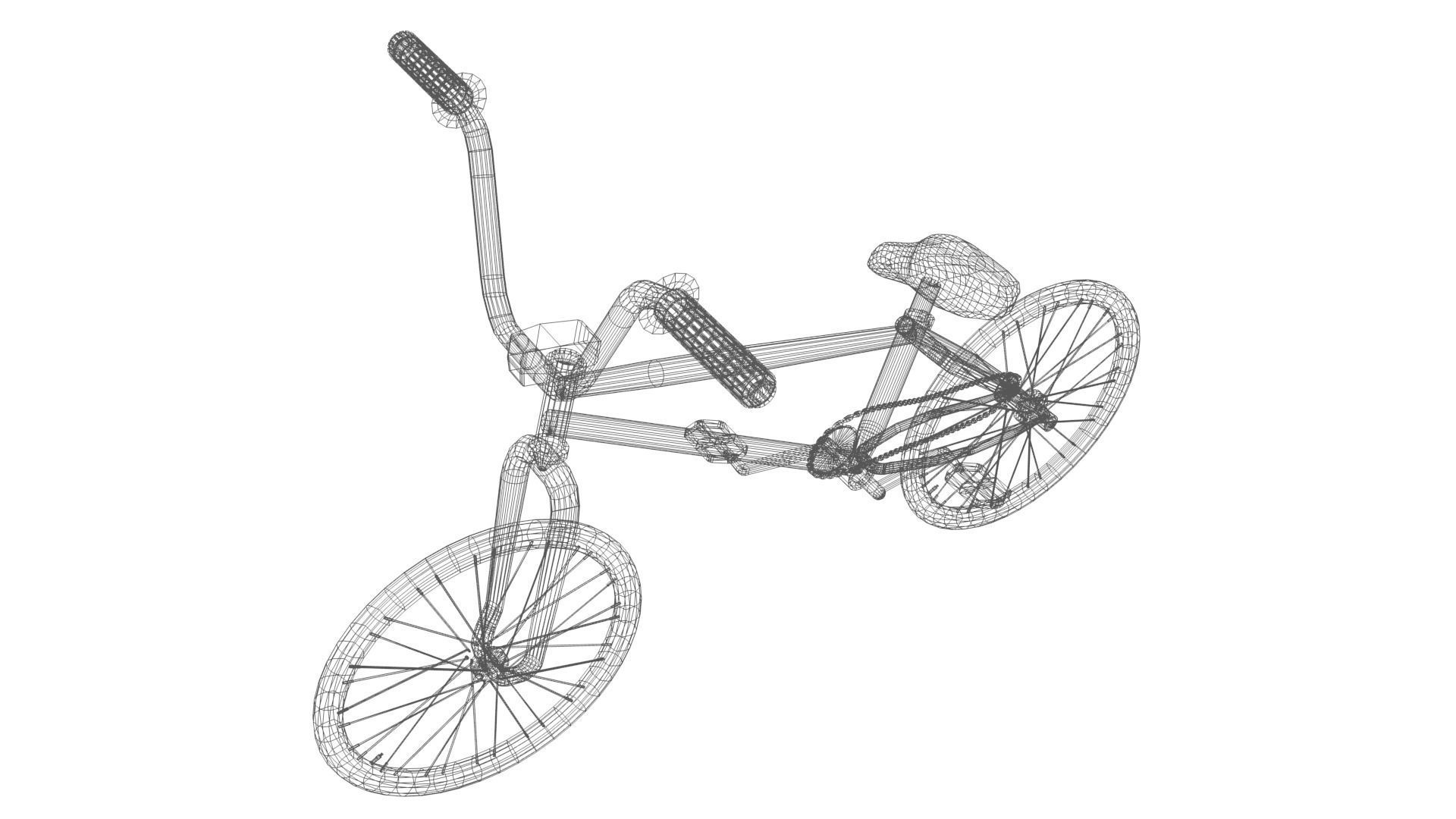 Street Bike Low-poly 3D model_31