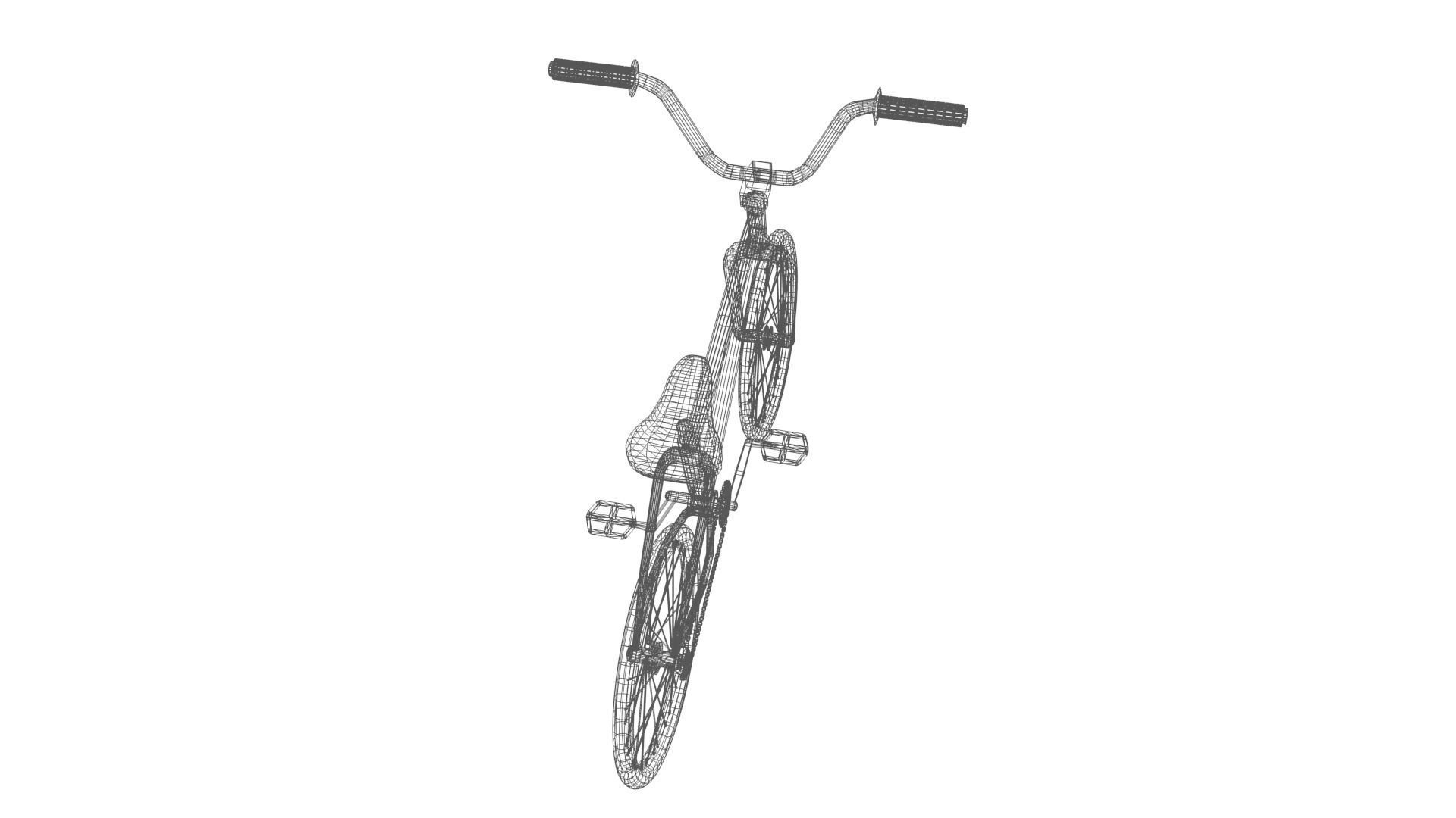 Street Bike Low-poly 3D model_21