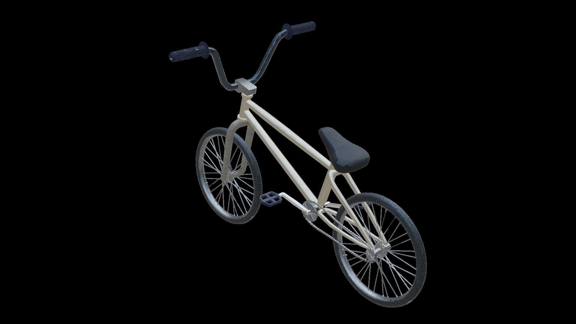 Street Bike Low-poly 3D model_15