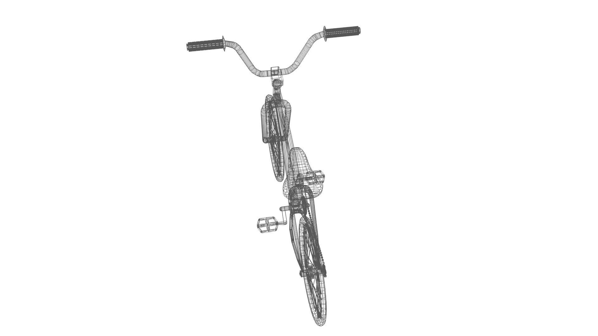 Street Bike Low-poly 3D model_23