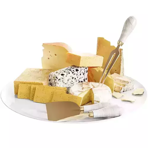 Cheese plate 5 3D model