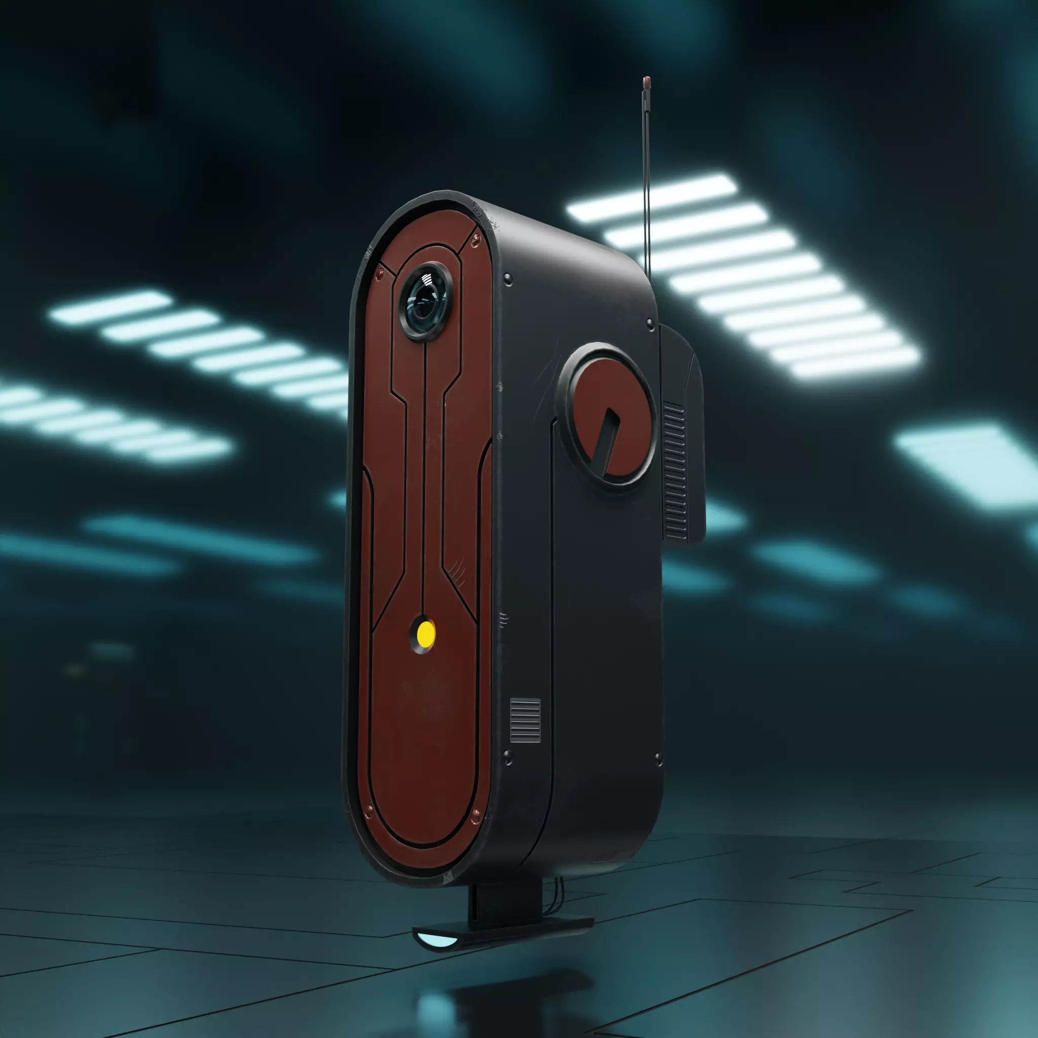 Drone VX-01Z Low-poly 3D model_0