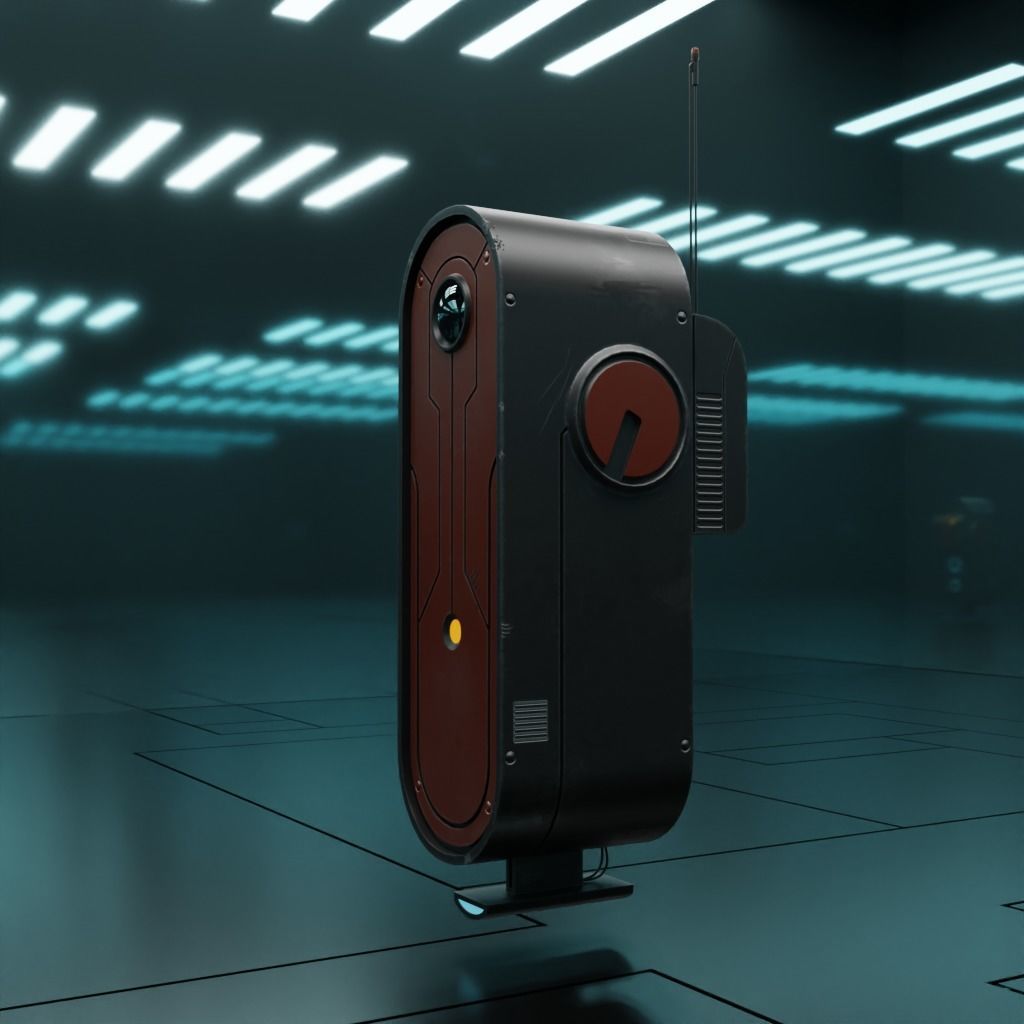 Drone VX-01Z Low-poly 3D model_3