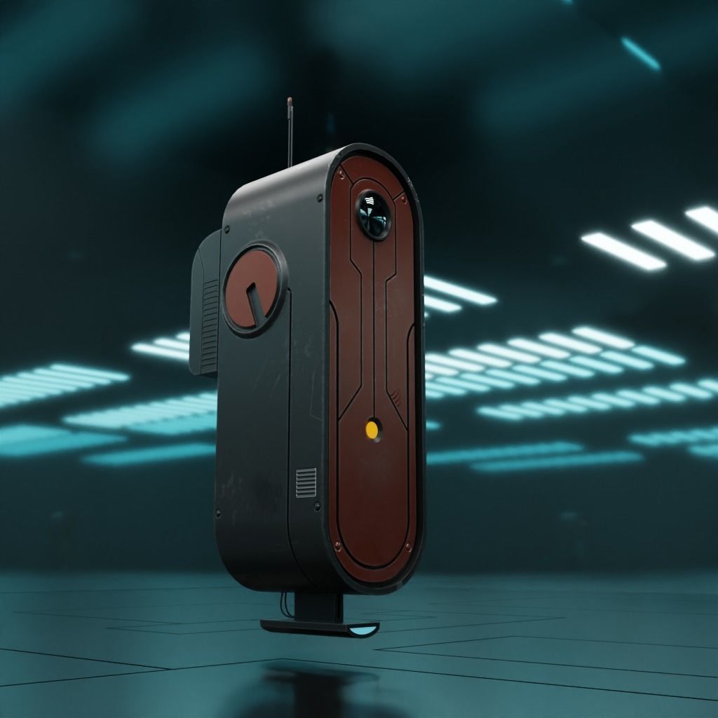 Drone VX-01Z Low-poly 3D model_4