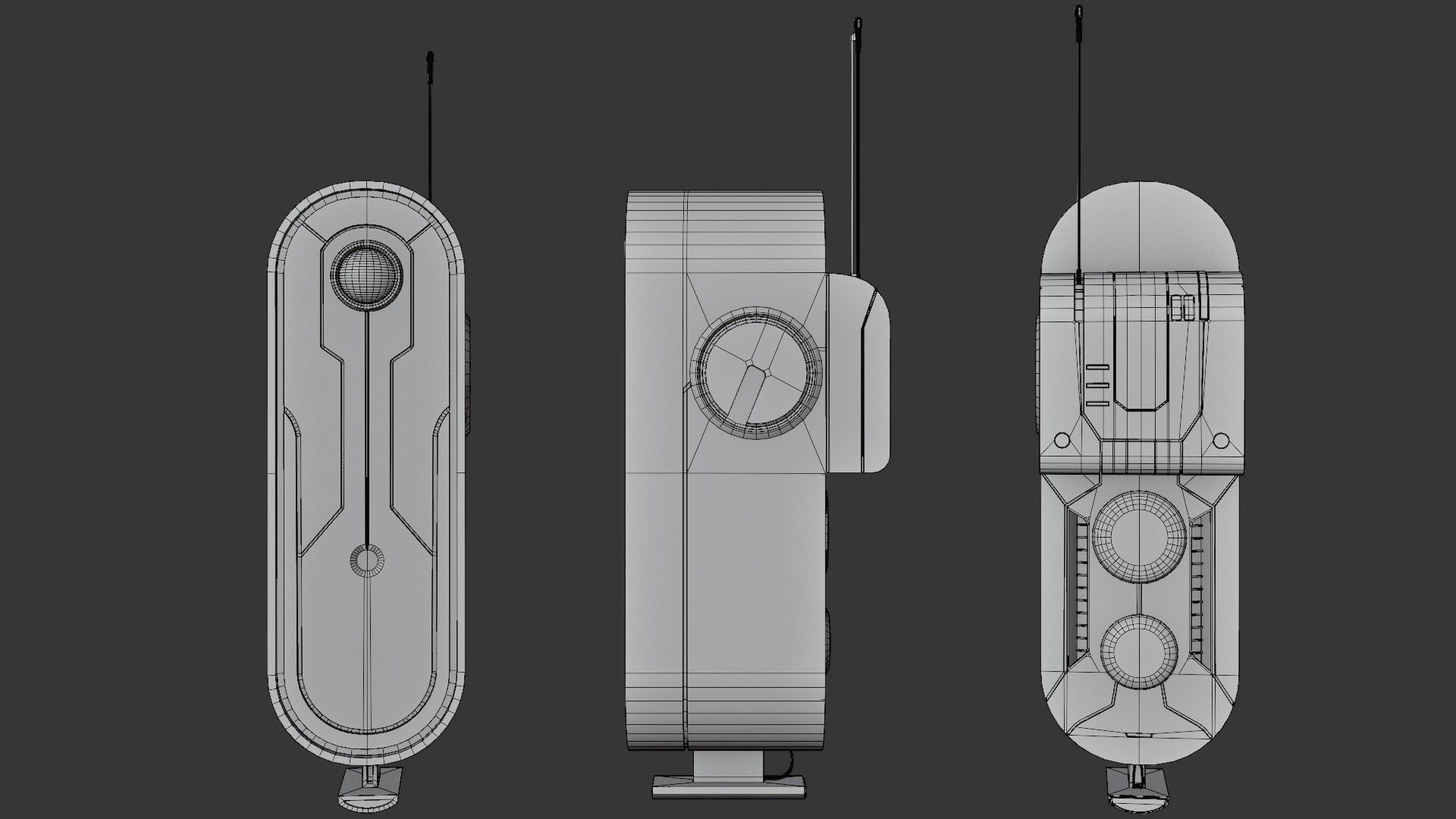 Drone VX-01Z Low-poly 3D model_8