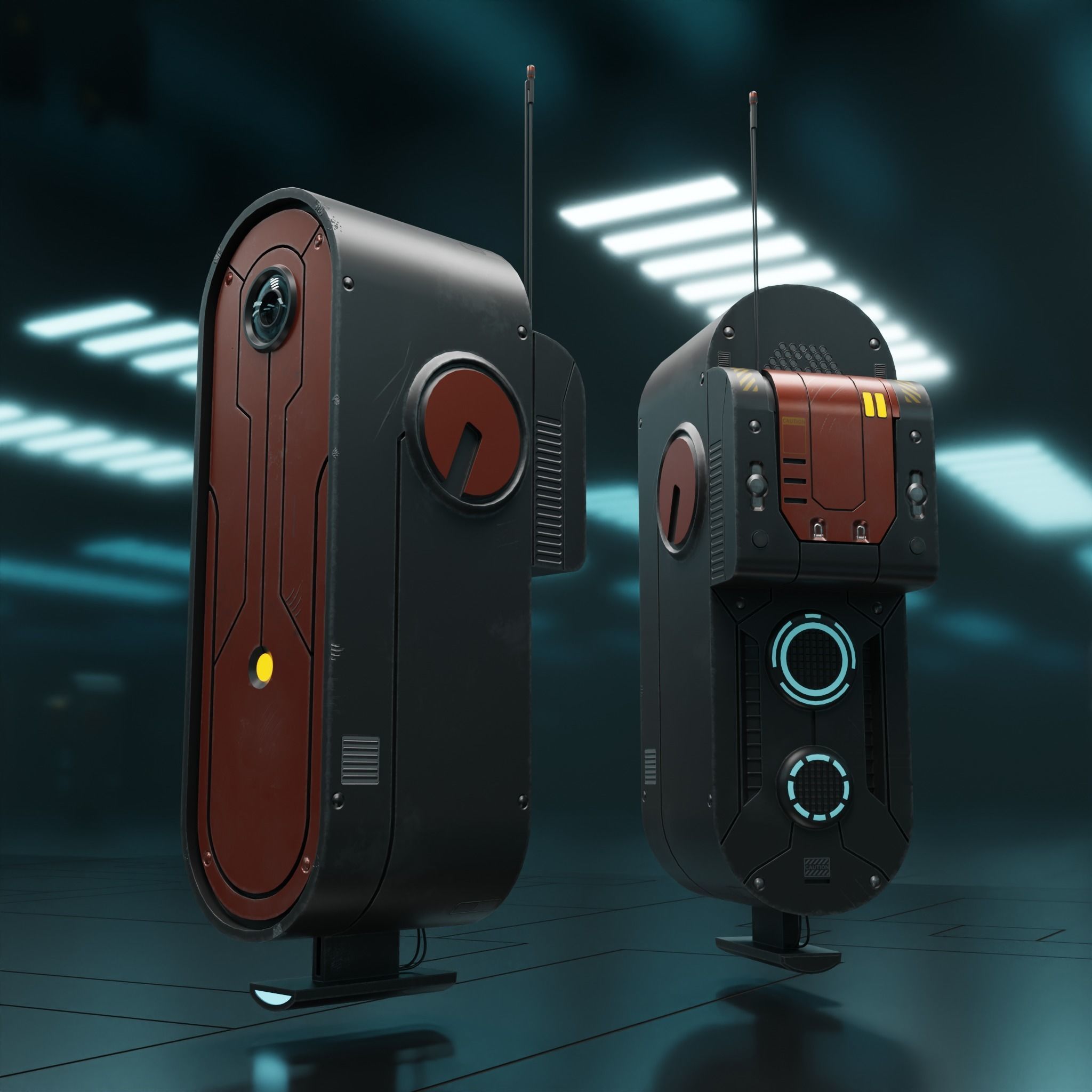 Drone VX-01Z Low-poly 3D model_1