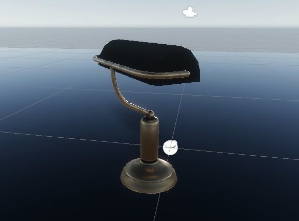 Antiqe Table Lamp Game Ready Low-poly 3D model_5