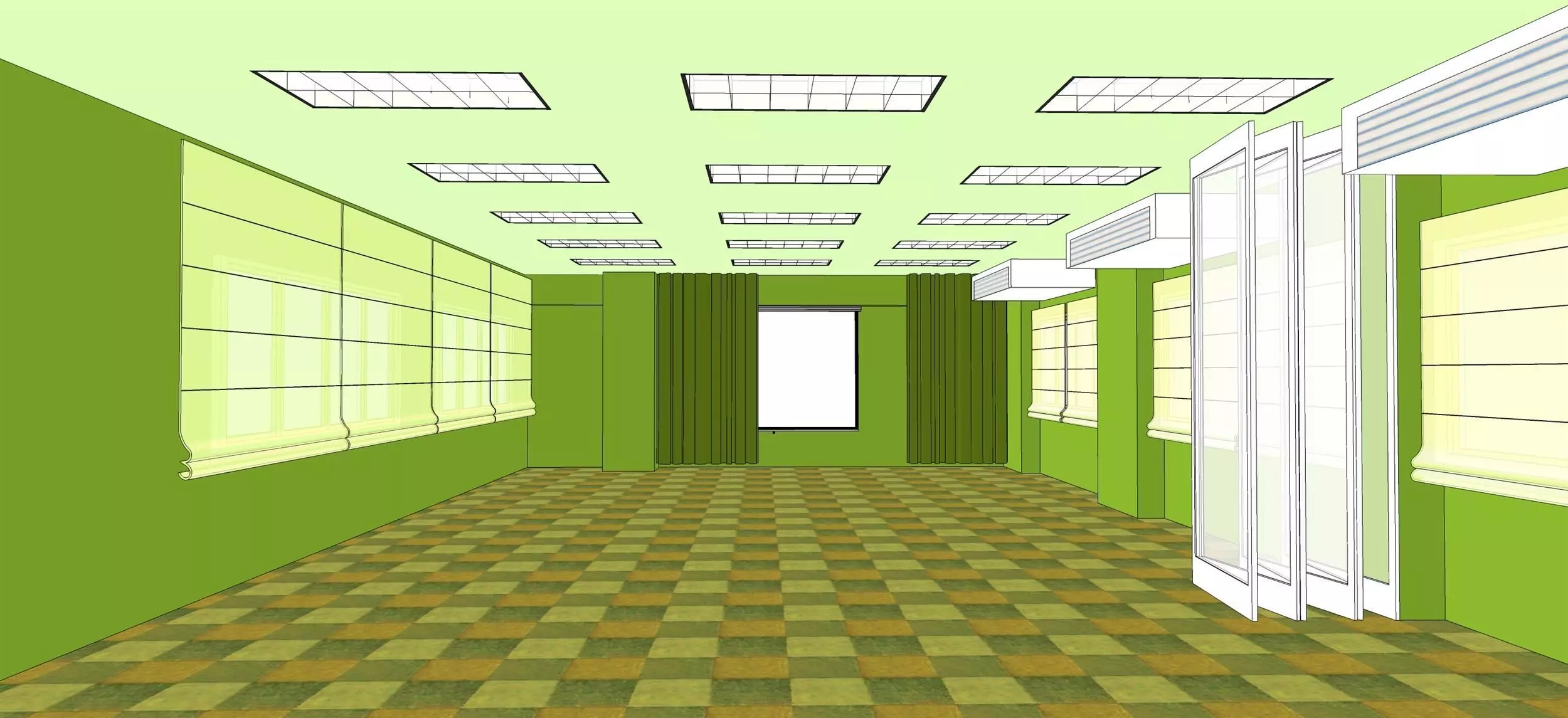 Meeting room Free 3D model_0