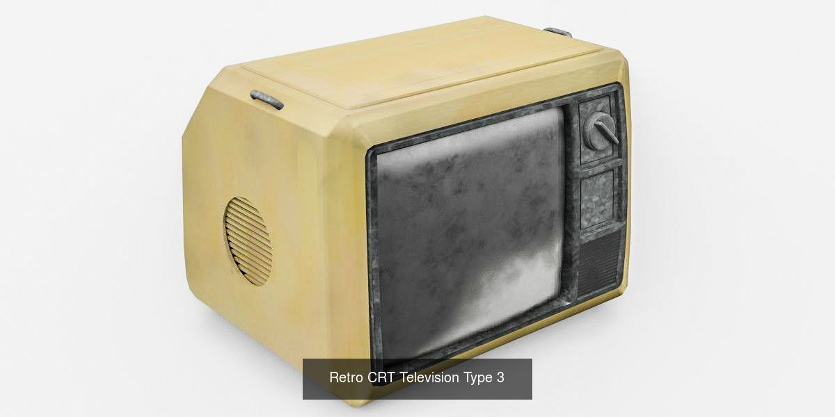CRT TV 3D Model Collection _3