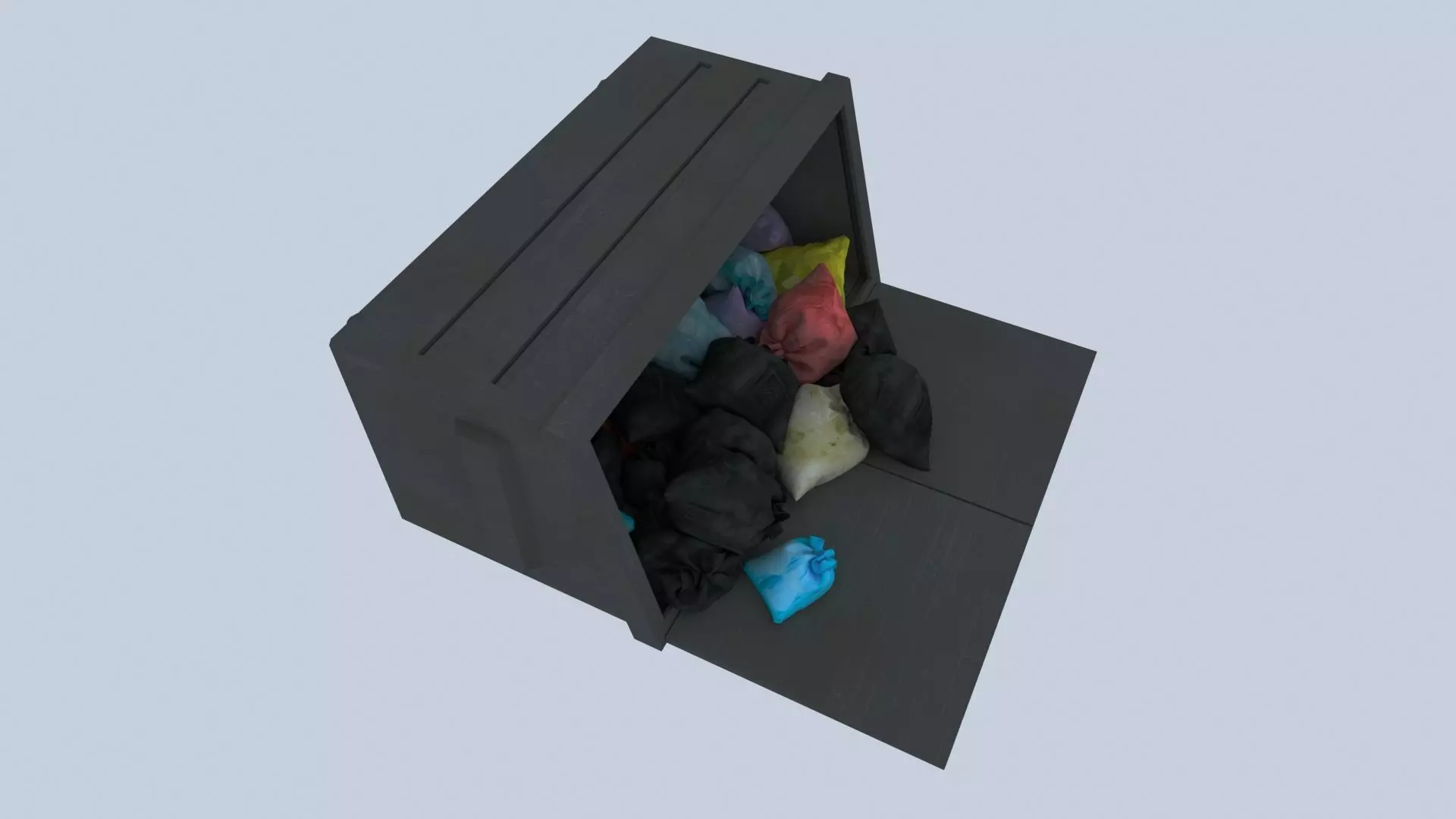 Industrial Garbage Container 3D model