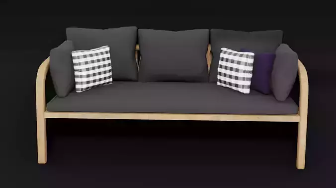 Wooden sofa