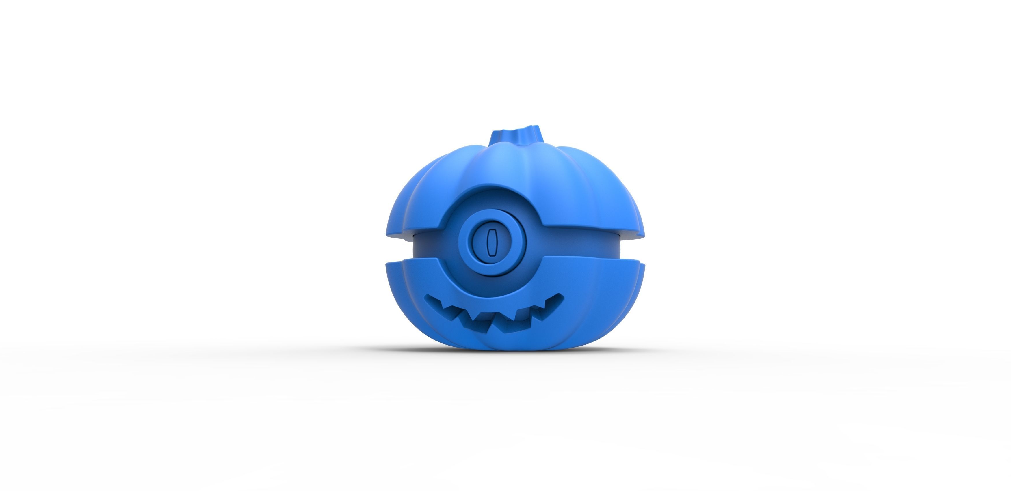 Halloween pumpkin orb 3D print model_9