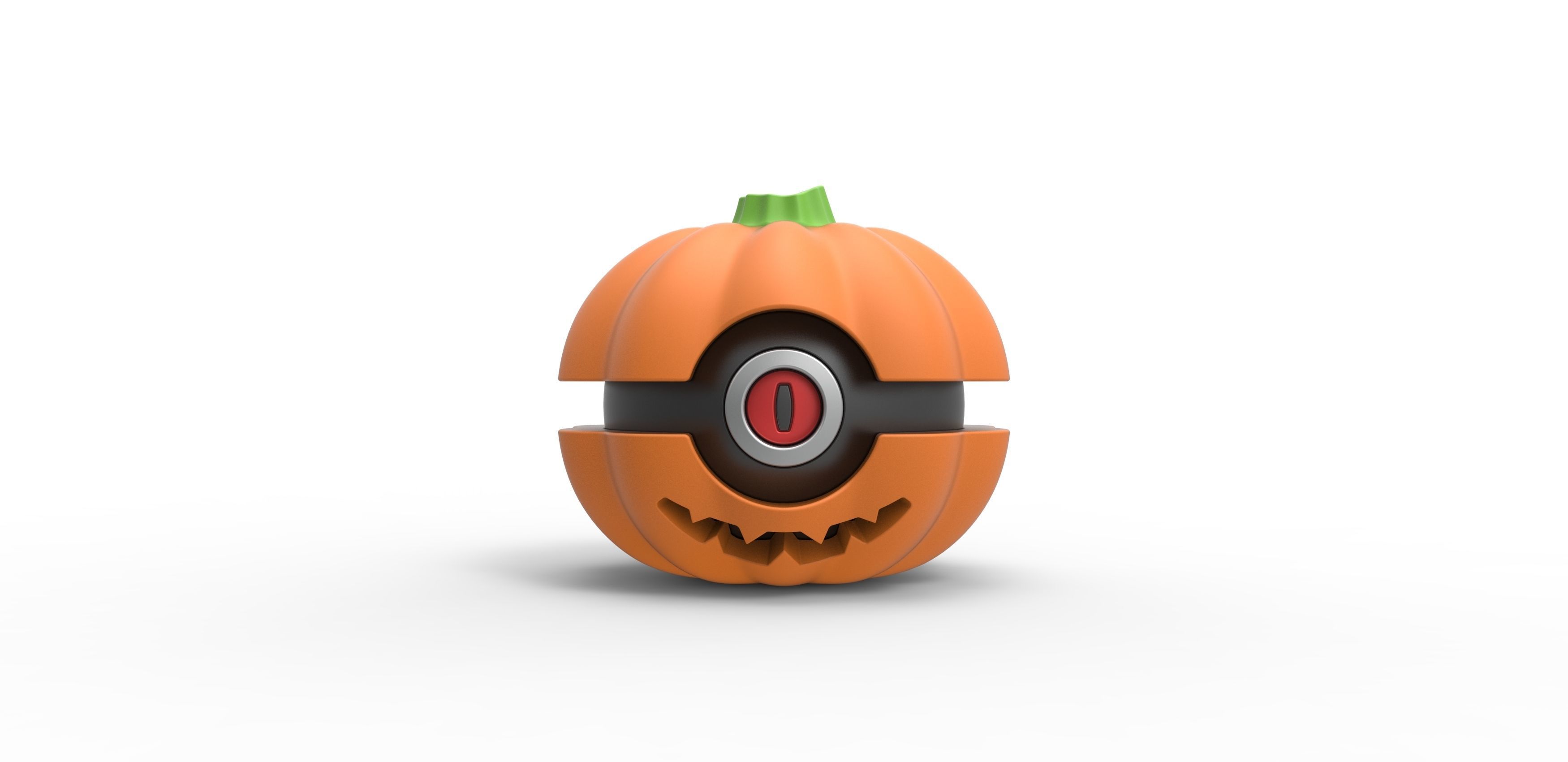 Halloween pumpkin orb 3D print model_2