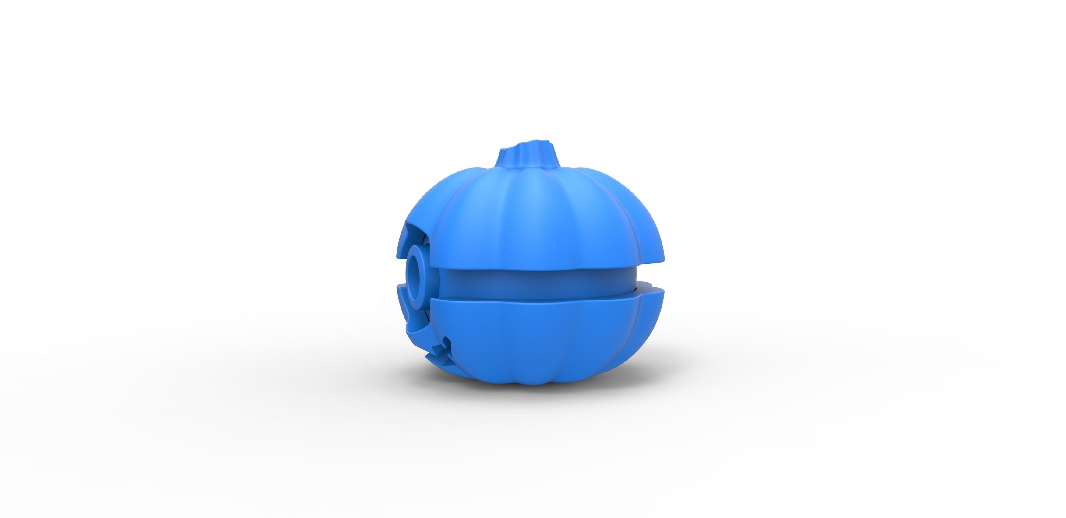Halloween pumpkin orb 3D print model_13