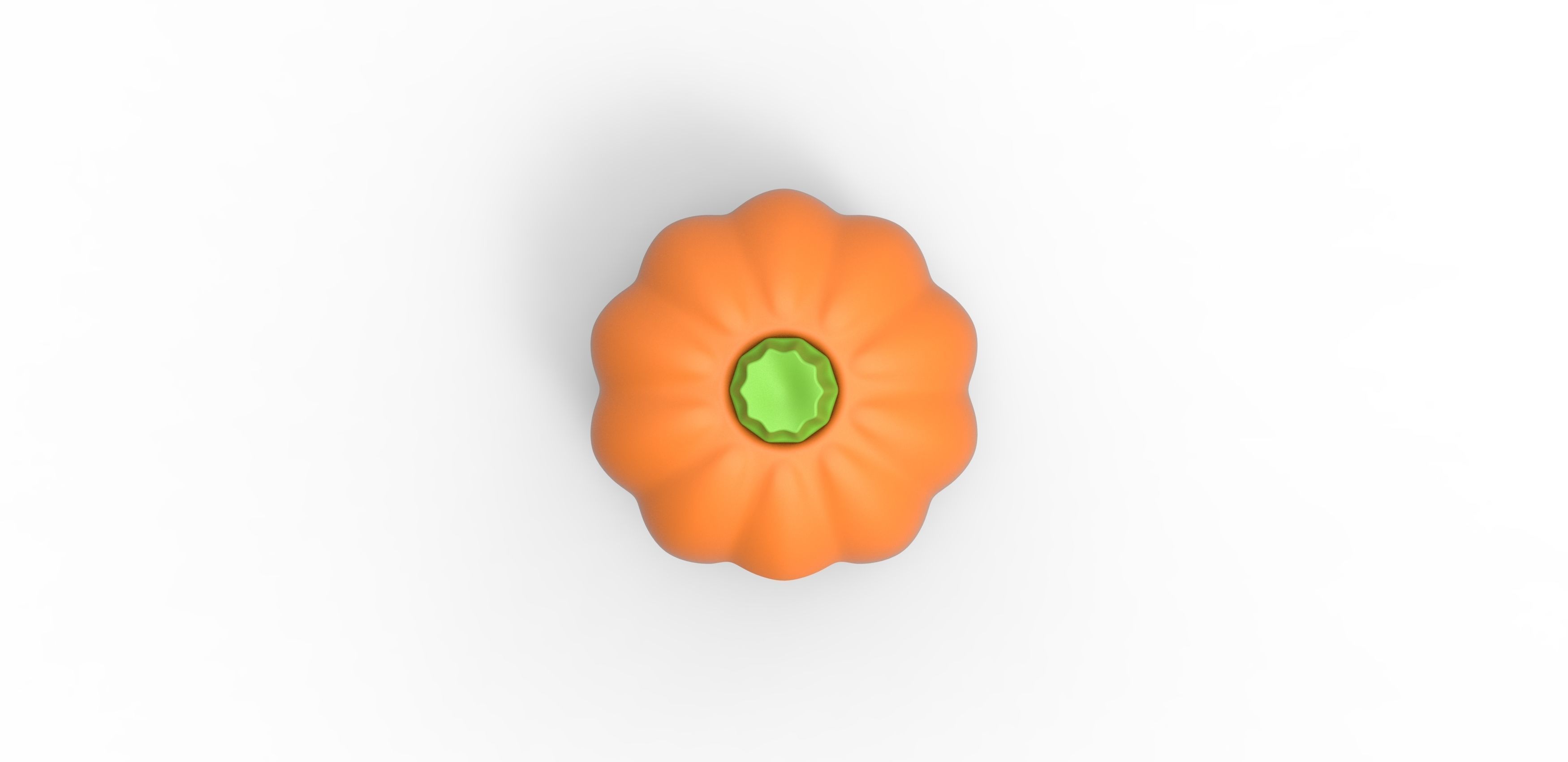 Halloween pumpkin orb 3D print model_4