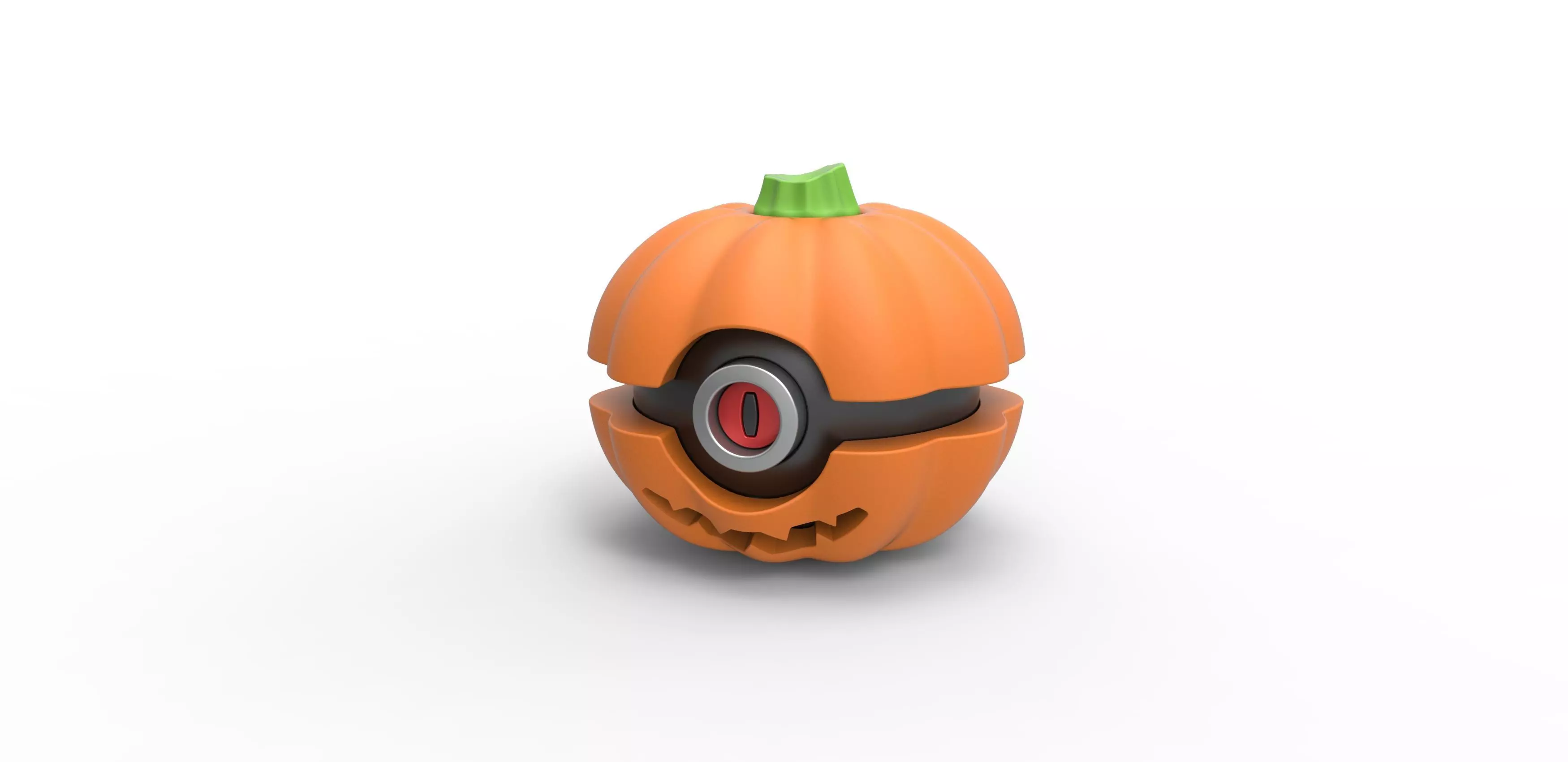 Halloween pumpkin orb 3D print model_0