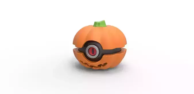 Halloween pumpkin orb 3D print model