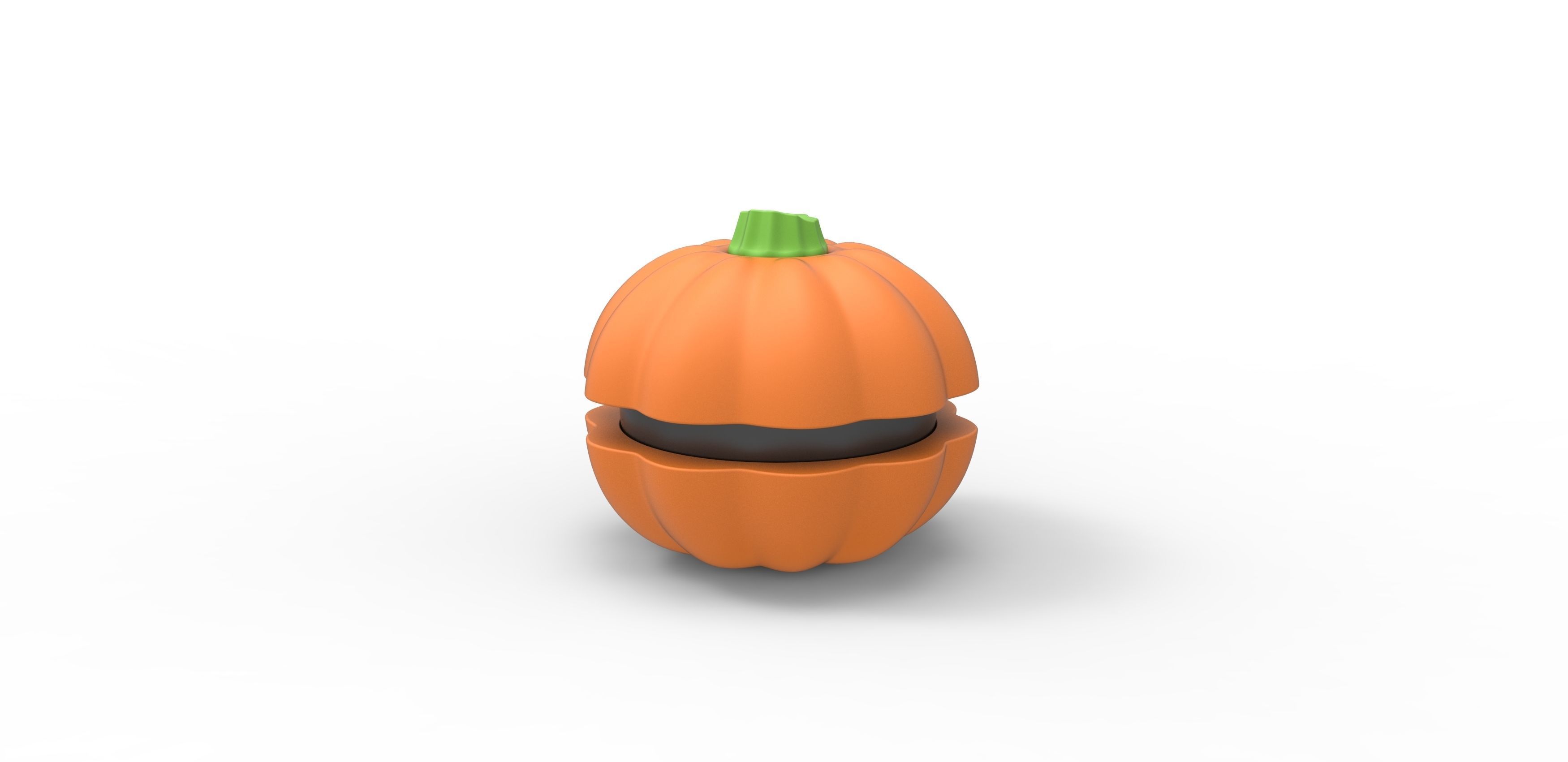 Halloween pumpkin orb 3D print model_7