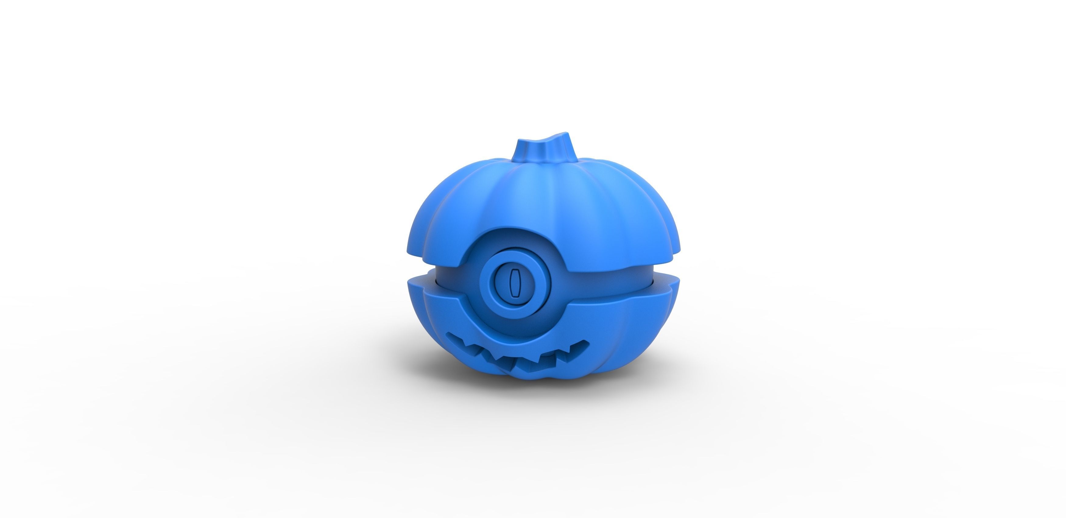 Halloween pumpkin orb 3D print model_8