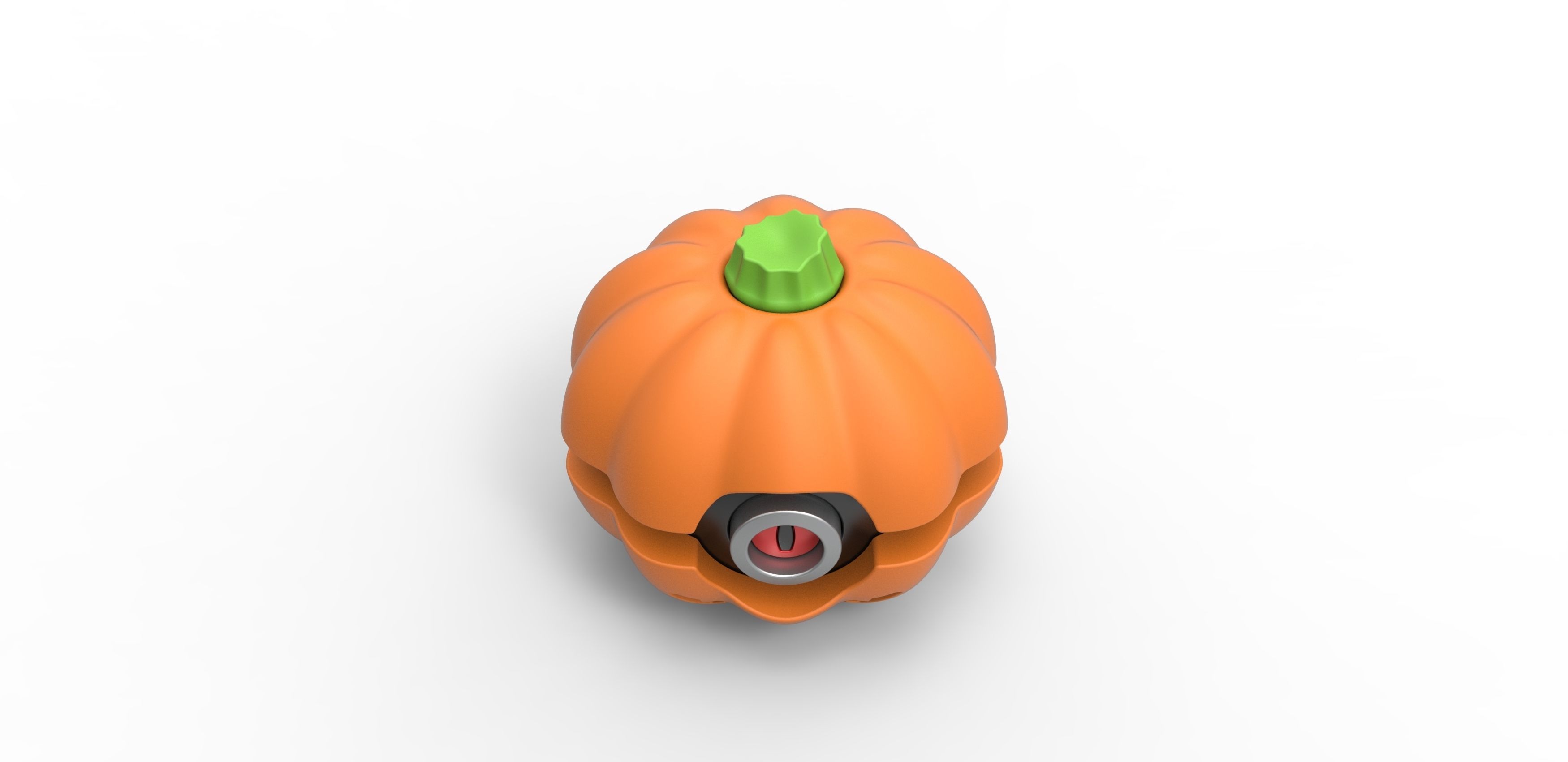 Halloween pumpkin orb 3D print model_3