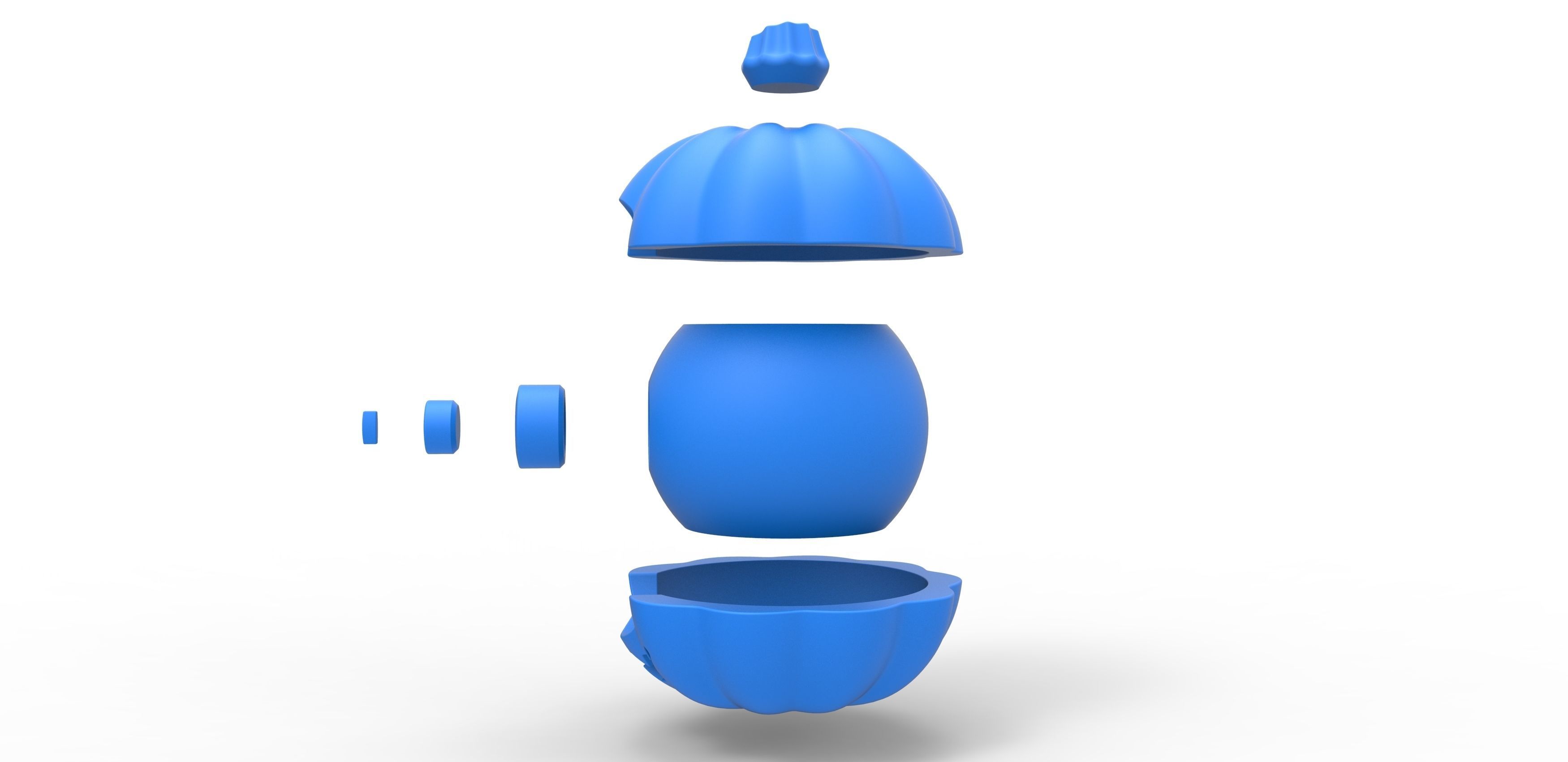 Halloween pumpkin orb 3D print model_19