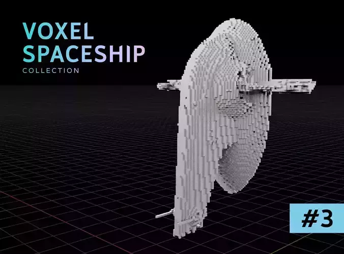3D VOXEL SPACESHIP Collection 3 Boba Fett