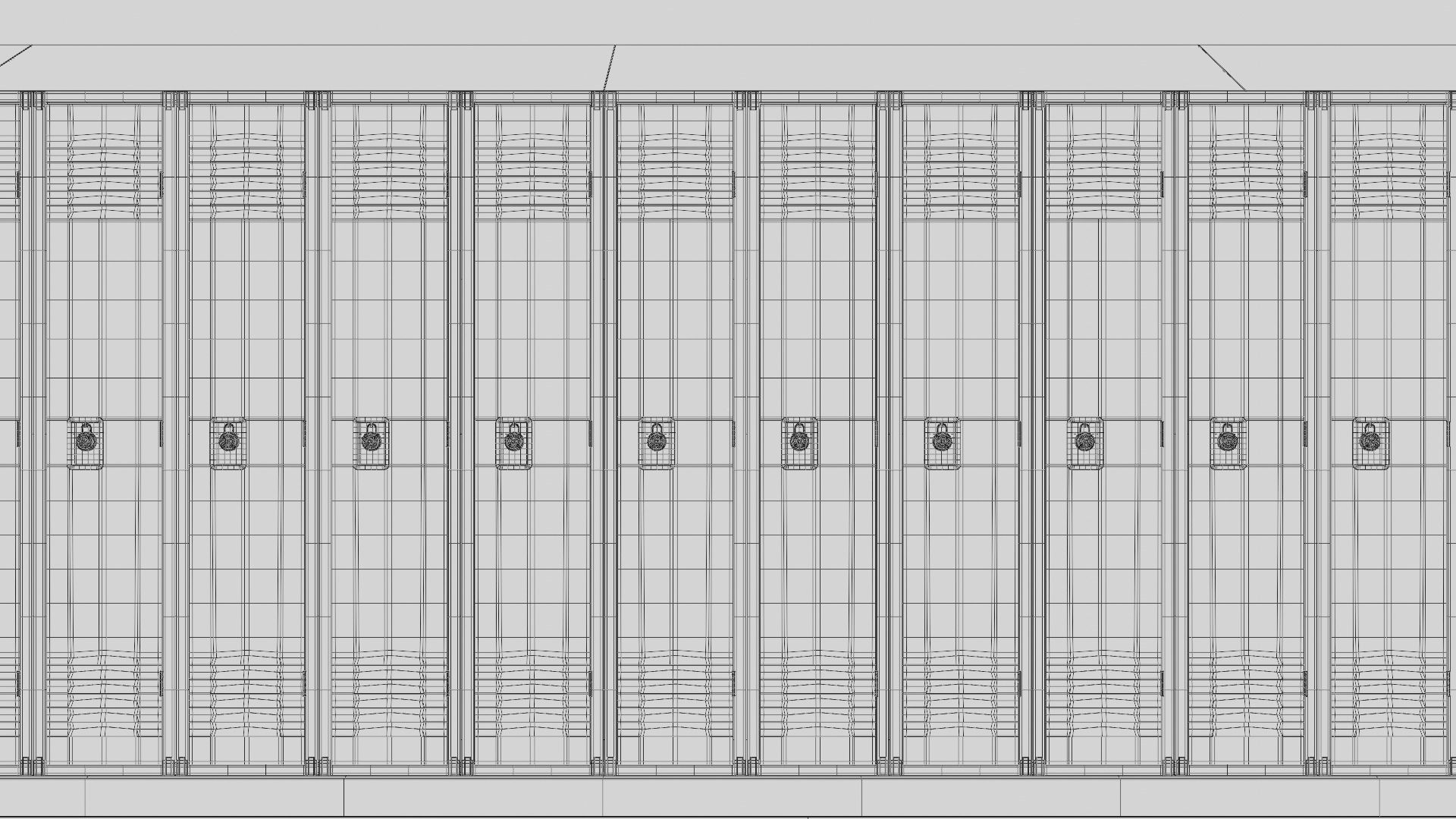 School Hallway 3d Scene 3D model_28