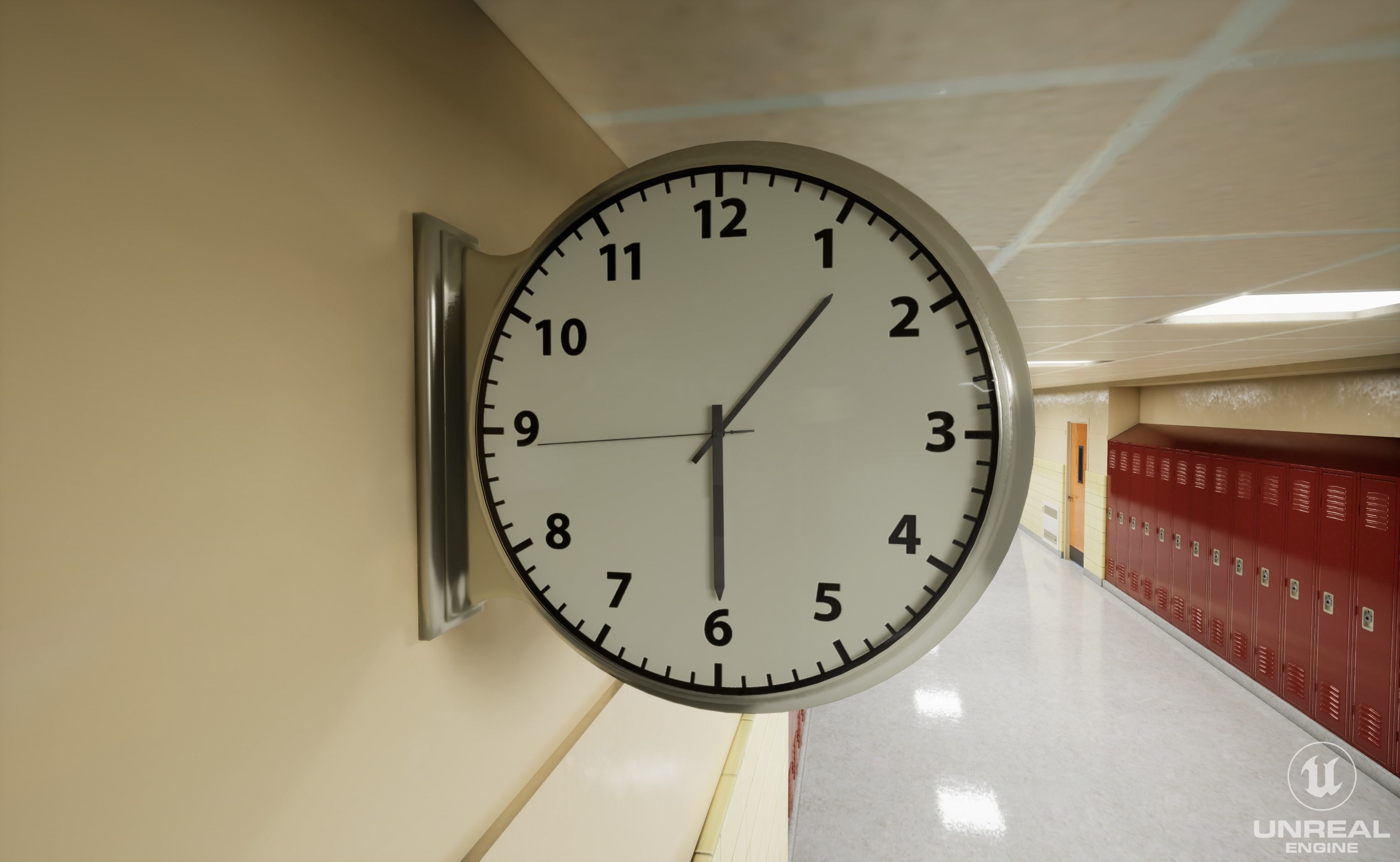 School Hallway 3d Scene 3D model_18