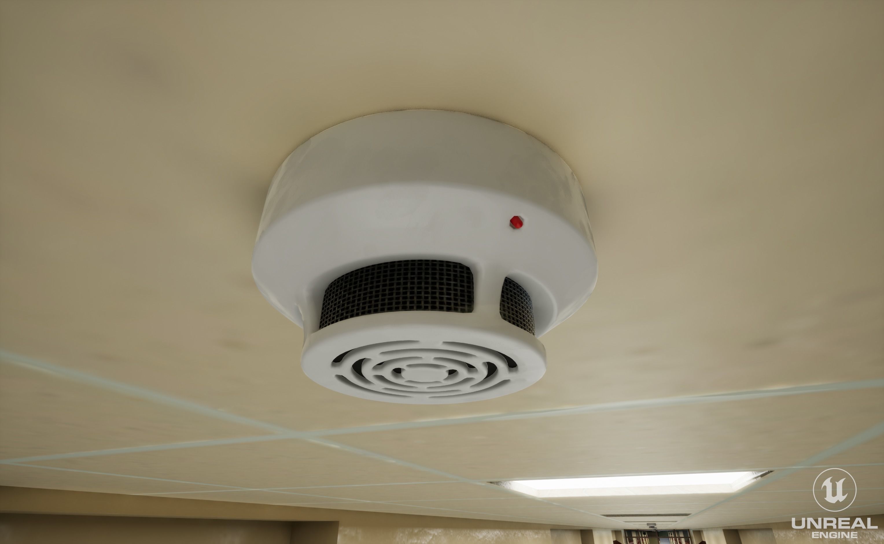 School Hallway 3d Scene 3D model_7