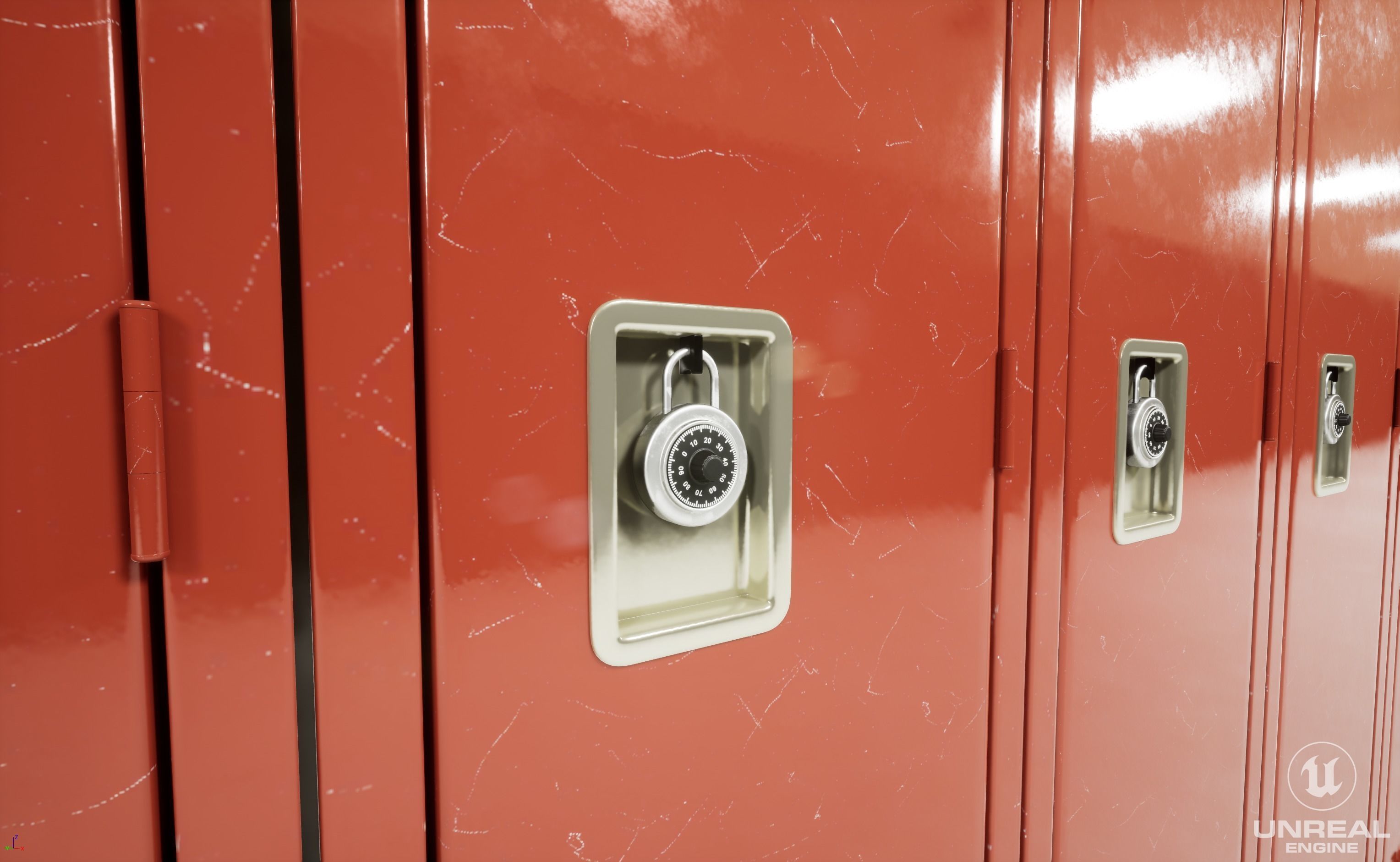 School Hallway 3d Scene 3D model_5