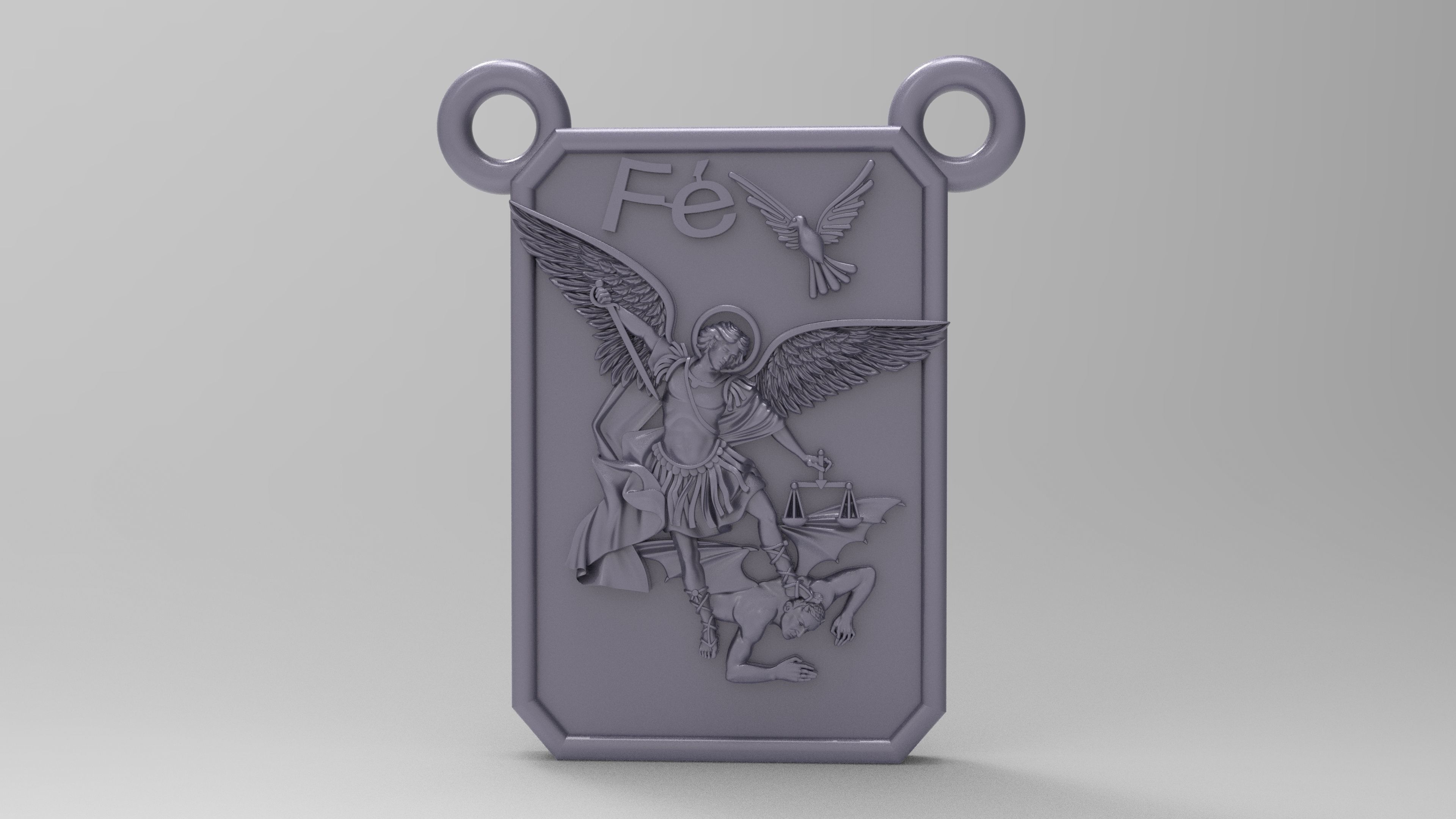 Arcanjo scapular 3D print model_2