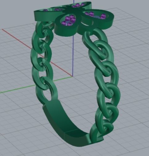 butterfly ring  3D print model_2
