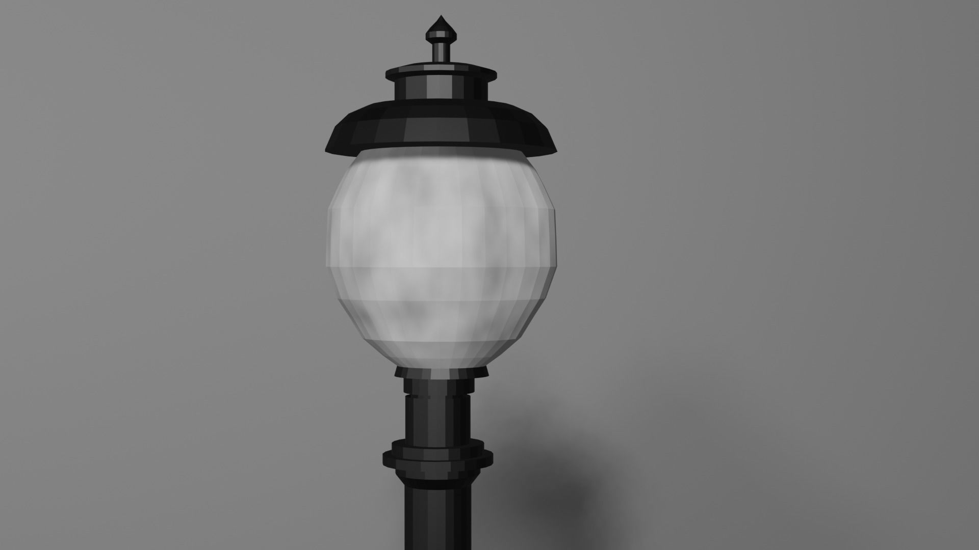  All Lantern in the park with light PBR Game-ready Low-poly 3D model_14