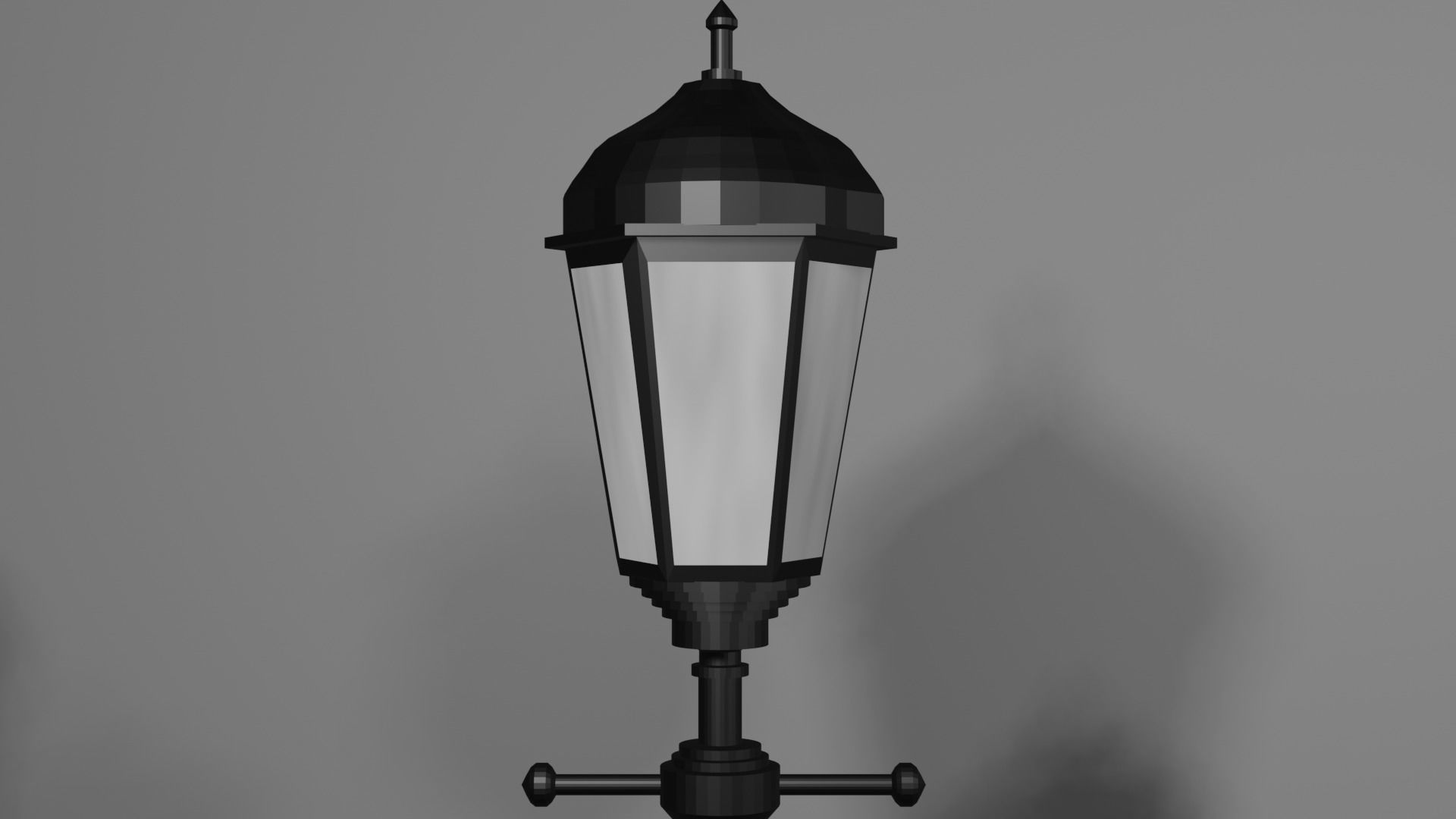  All Lantern in the park with light PBR Game-ready Low-poly 3D model_11