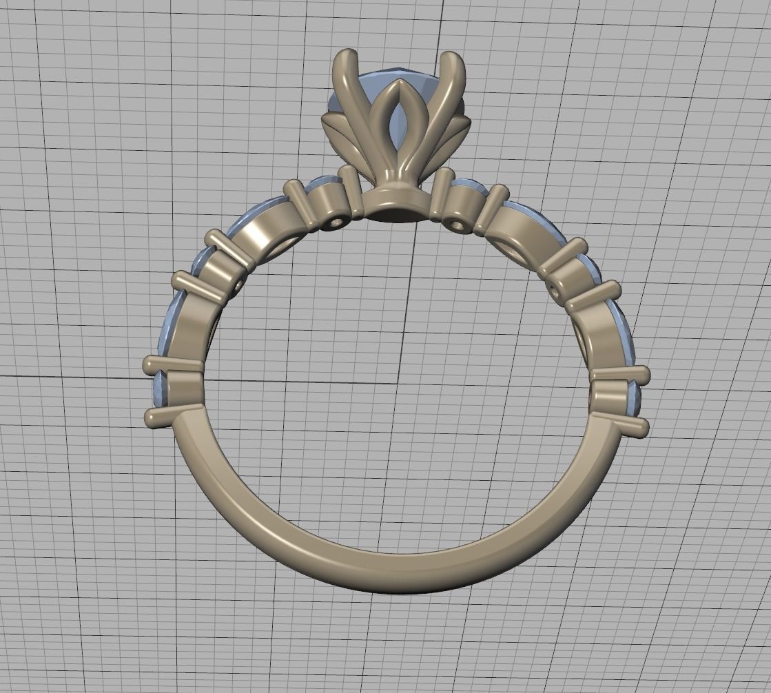 Sophia Engagement Ring 1ct Diamond Ring 3dmodel 3D print model_19