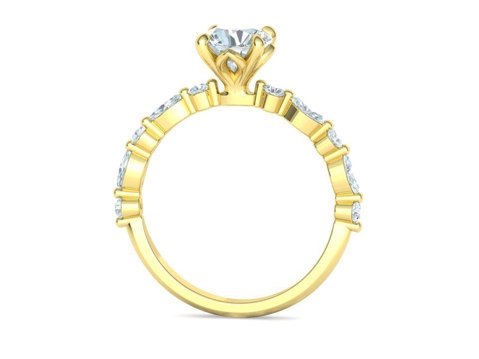 Sophia Engagement Ring 1ct Diamond Ring 3dmodel 3D print model_26
