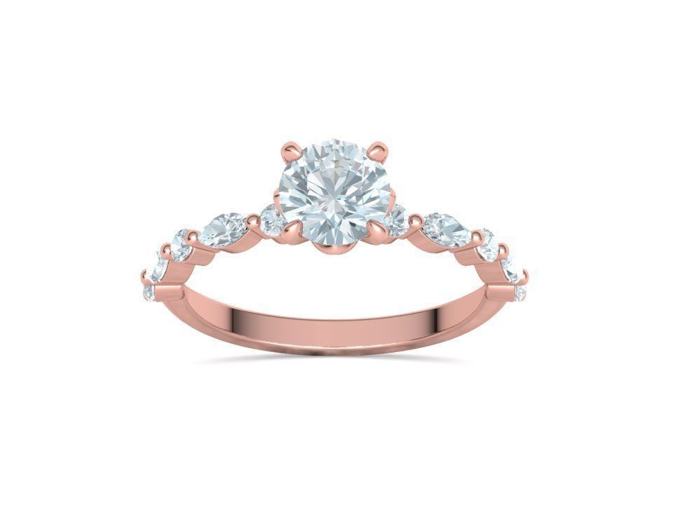 Sophia Engagement Ring 1ct Diamond Ring 3dmodel 3D print model_22