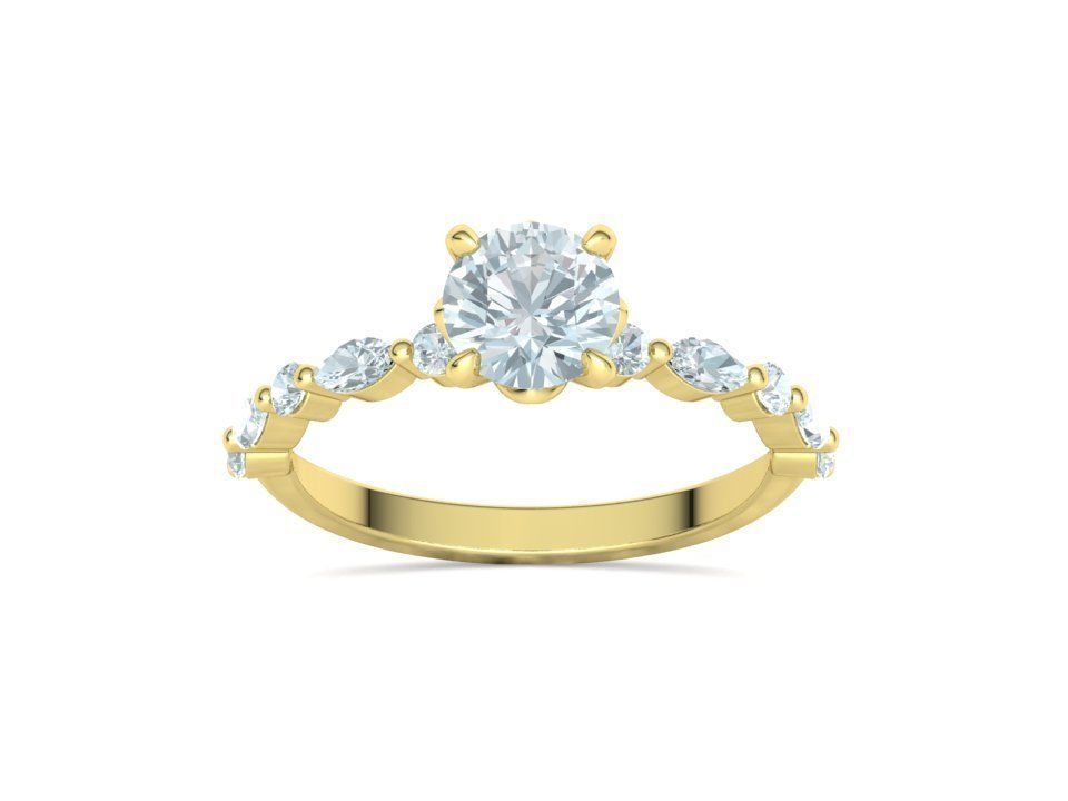 Sophia Engagement Ring 1ct Diamond Ring 3dmodel 3D print model_23