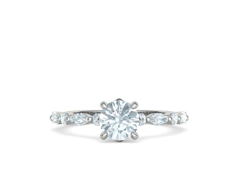 Sophia Engagement Ring 1ct Diamond Ring 3dmodel 3D print model_10