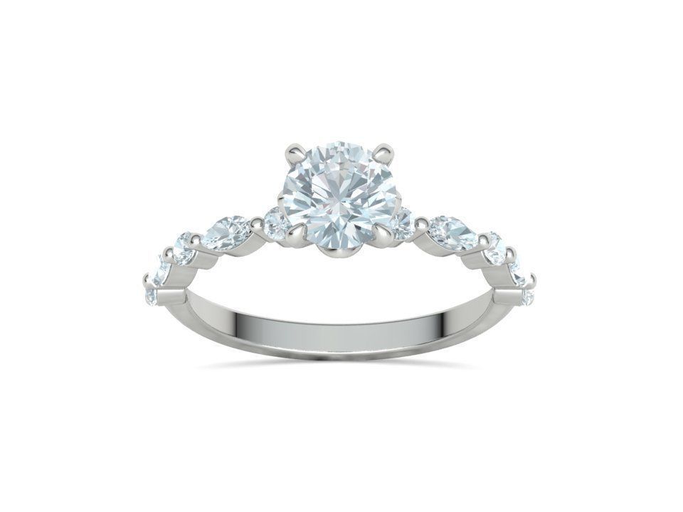 Sophia Engagement Ring 1ct Diamond Ring 3dmodel 3D print model_24
