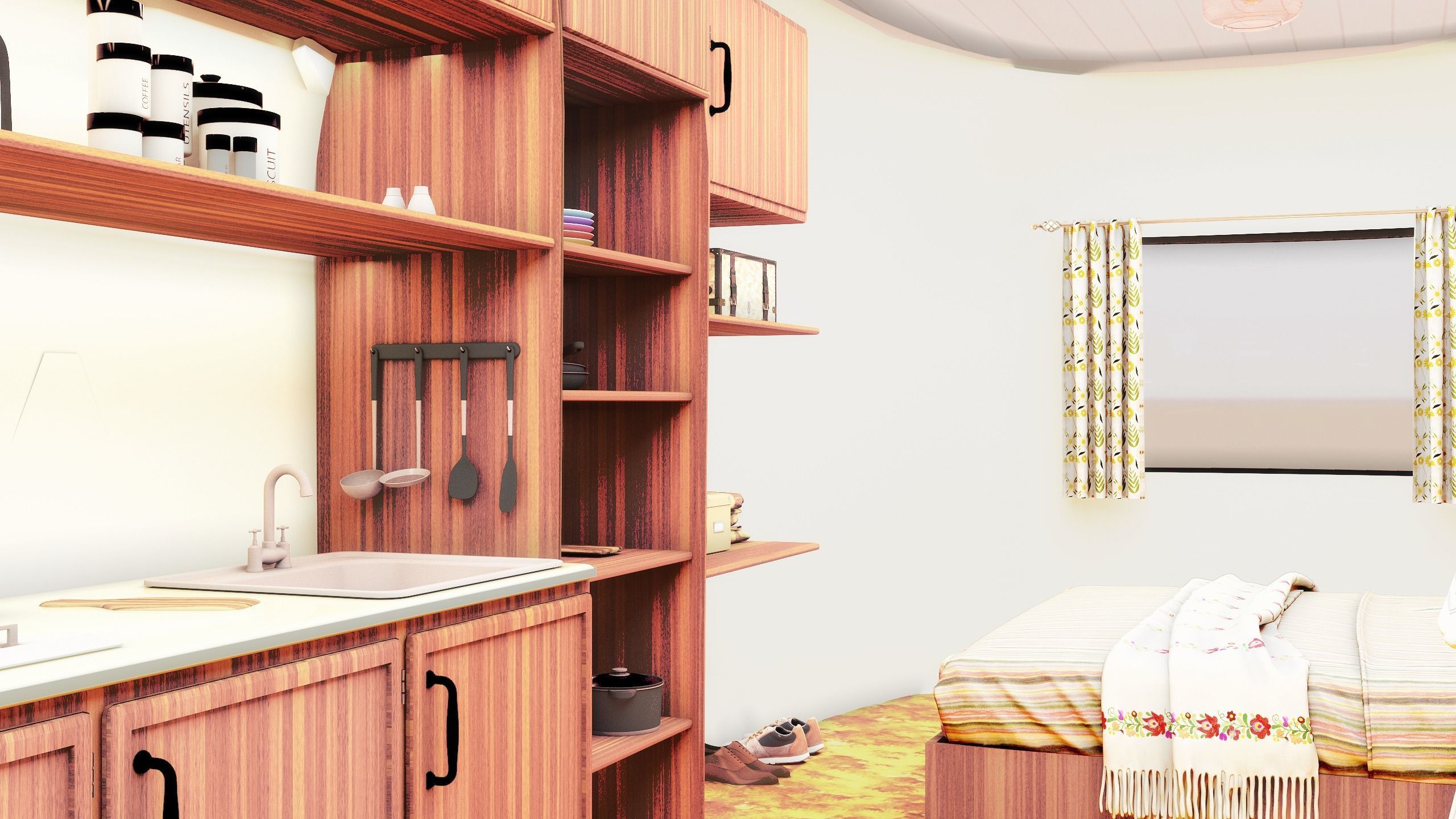 US Caravan 70s  3D model_10