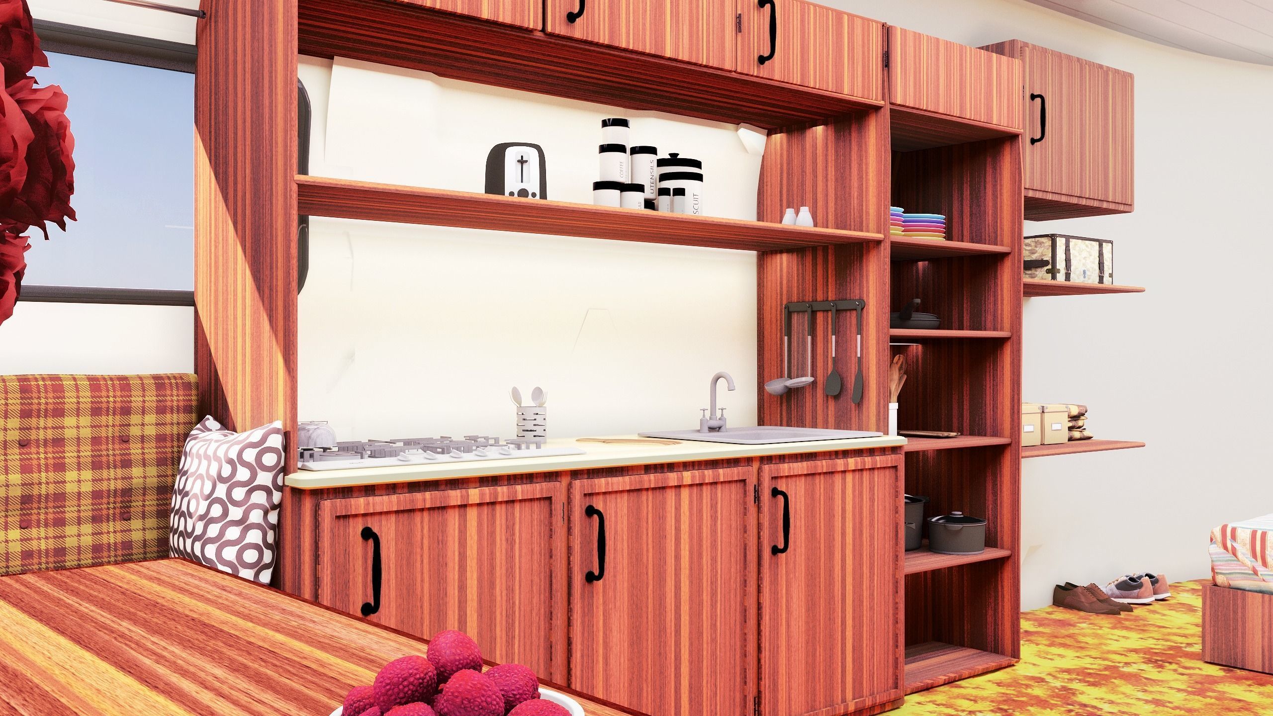 US Caravan 70s  3D model_11