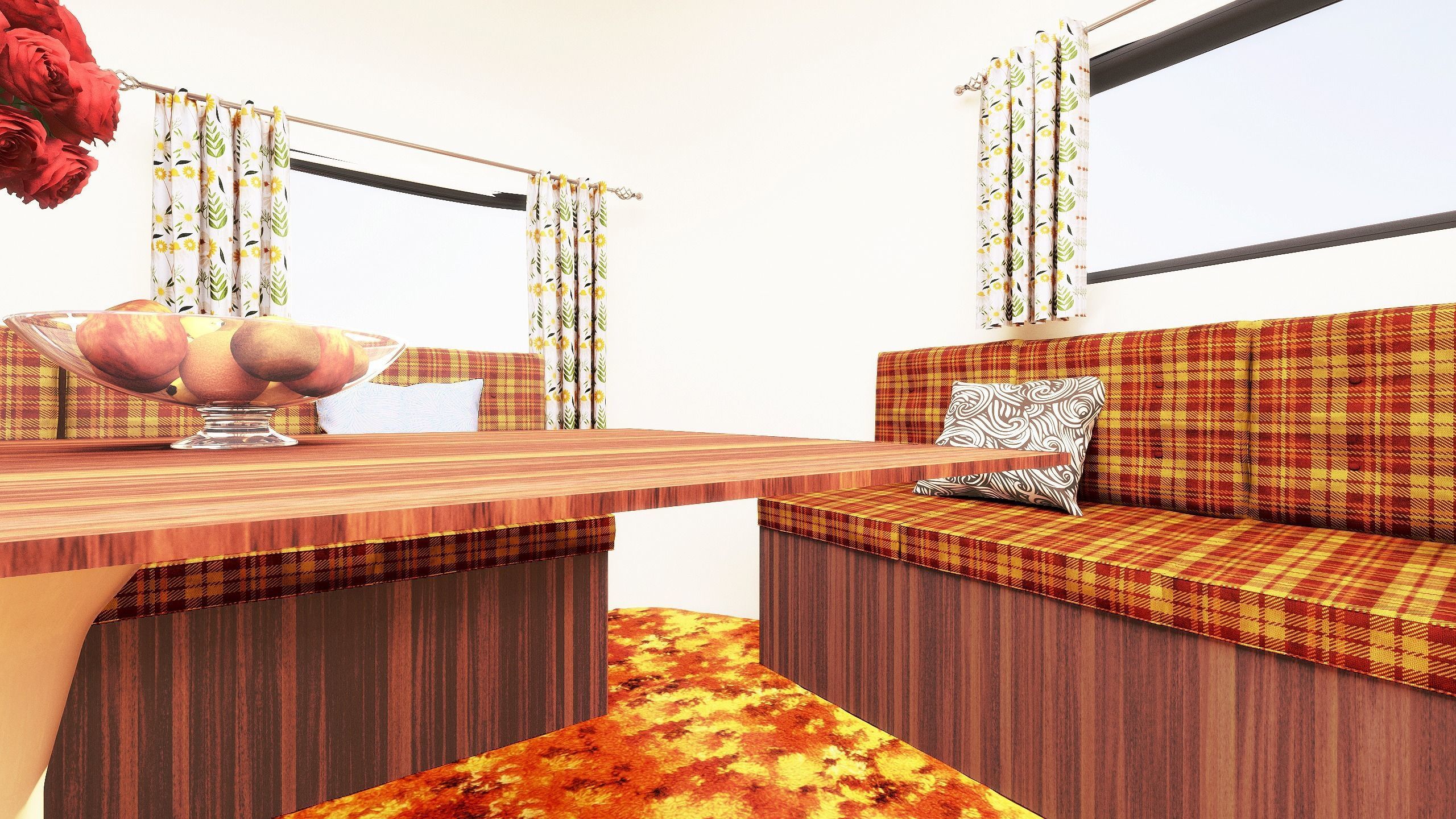 US Caravan 70s  3D model_9