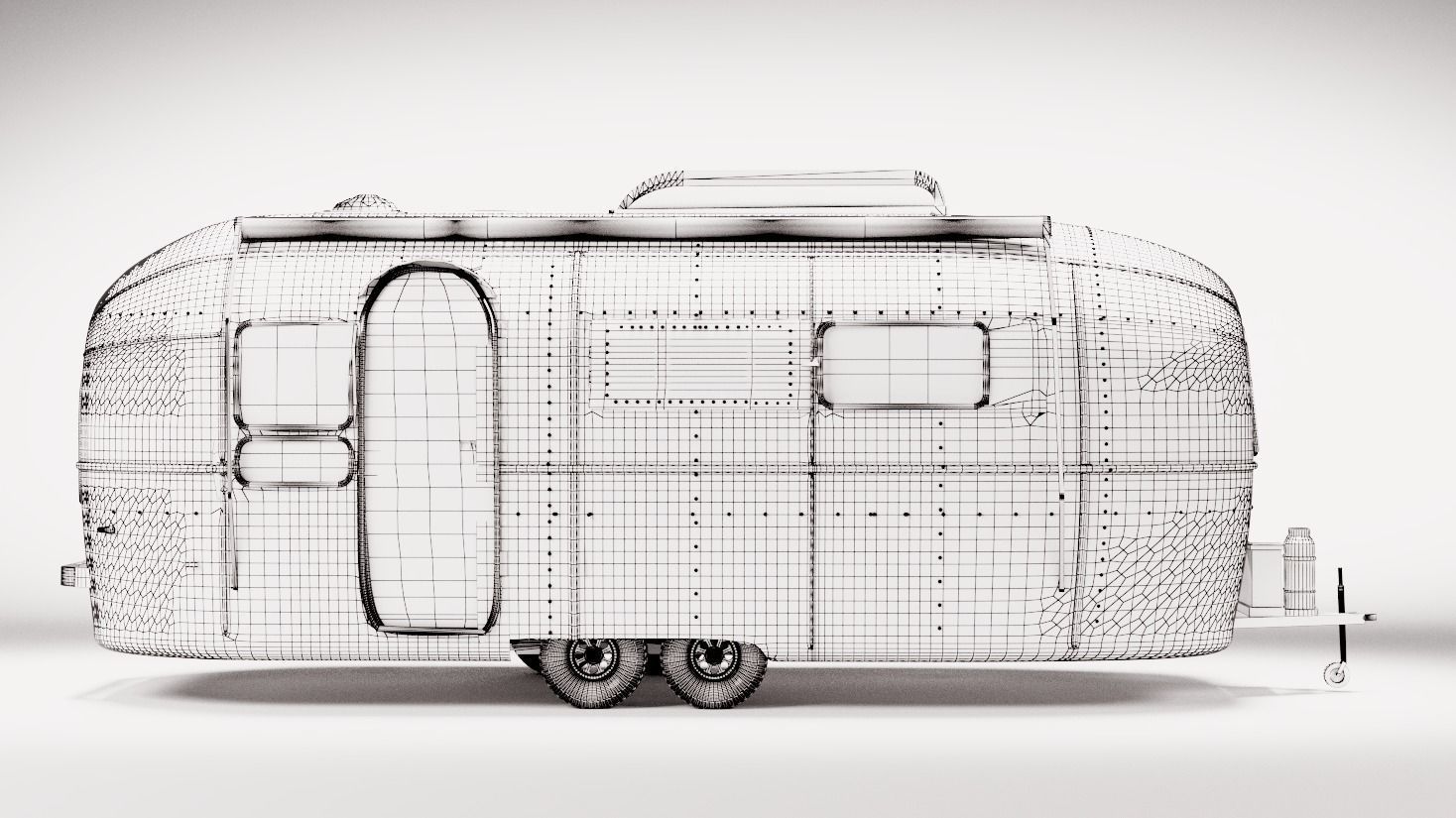 US Caravan 70s  3D model_12