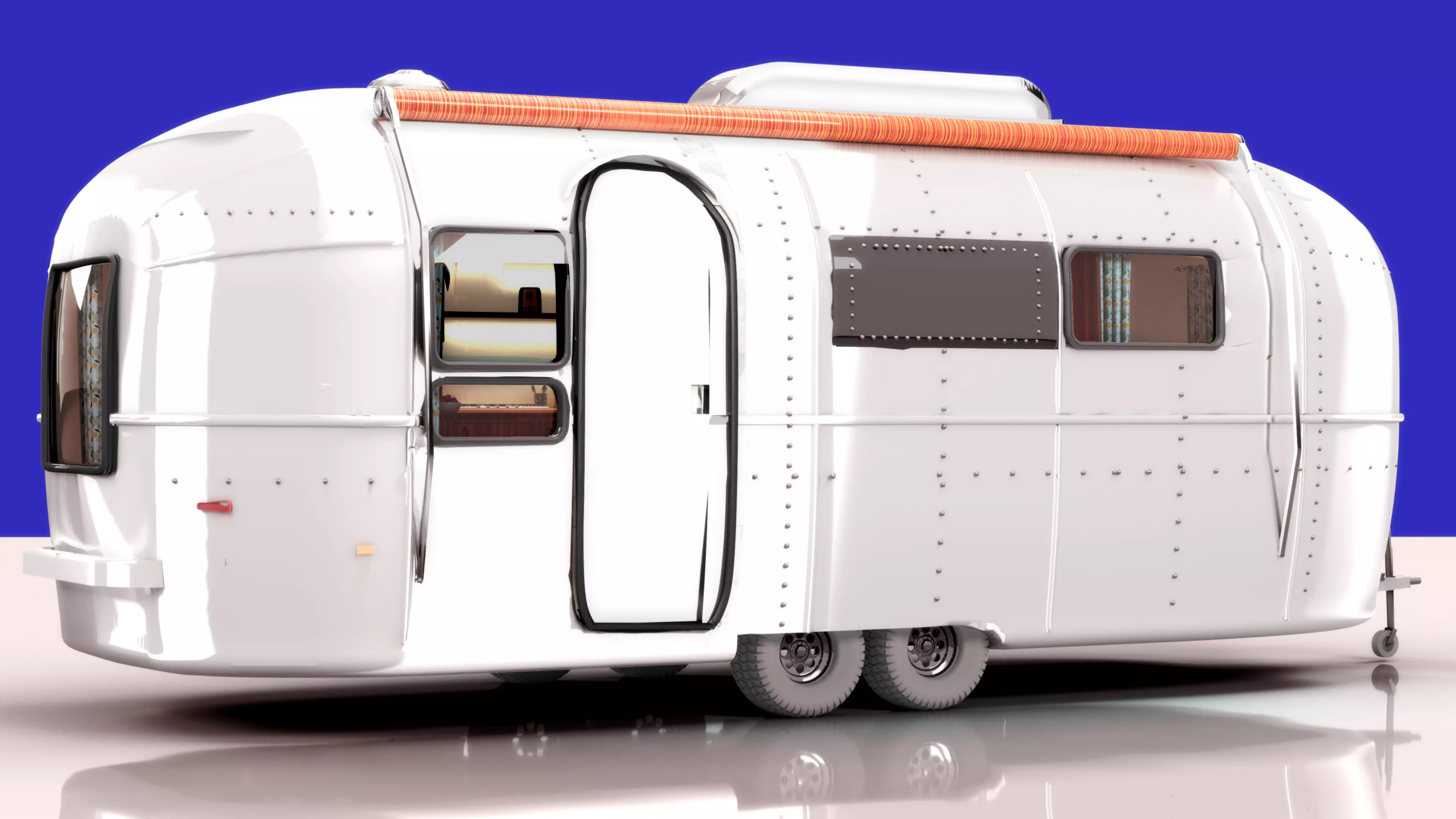 US Caravan 70s  3D model_0
