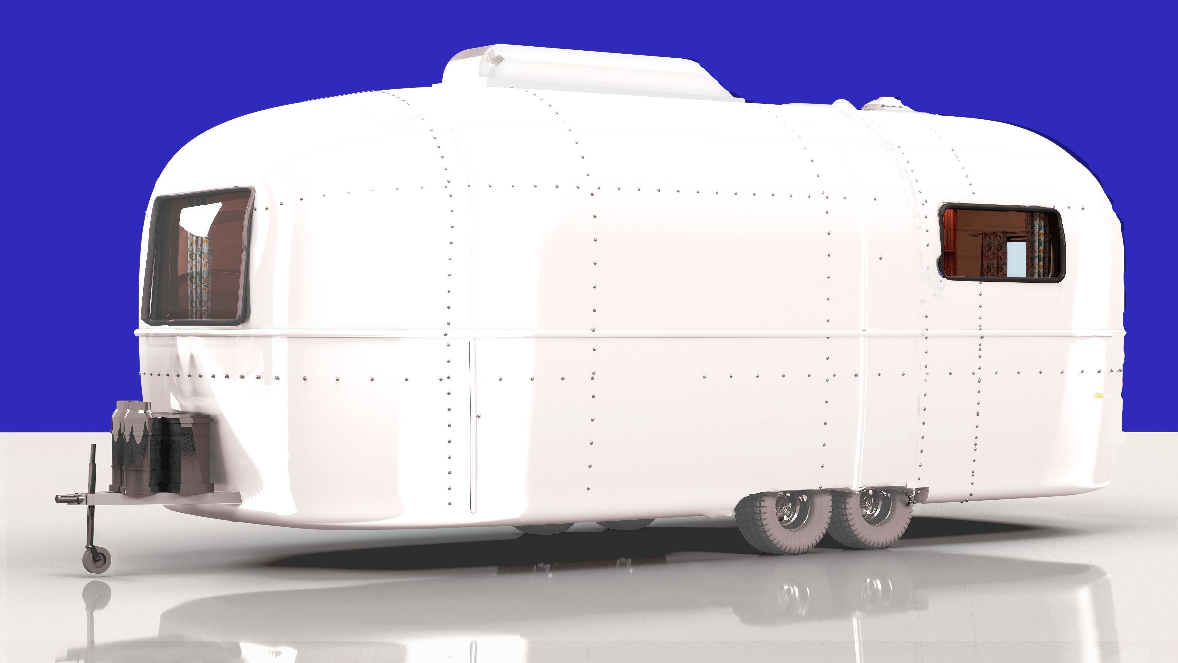 US Caravan 70s  3D model_2