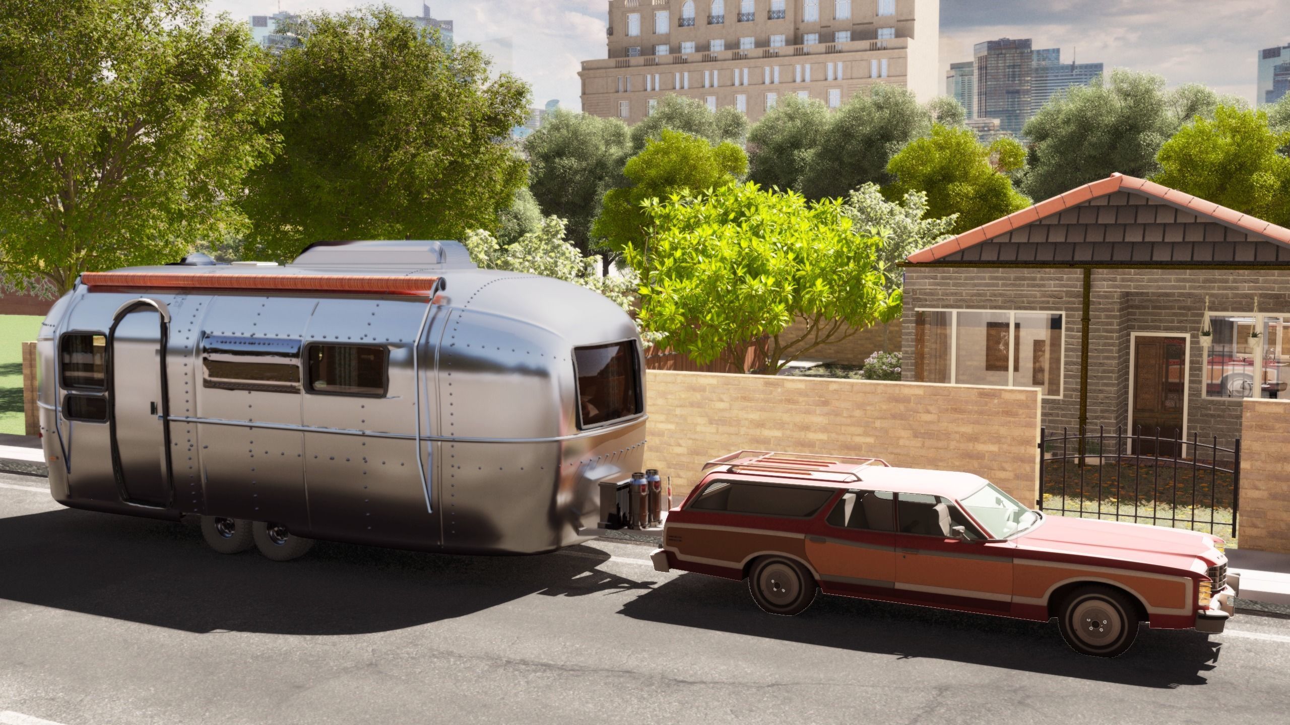 US Caravan 70s  3D model_13